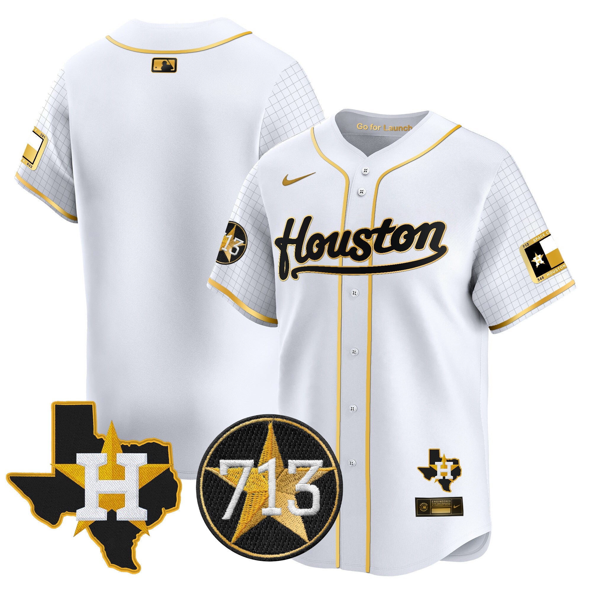 Men’s Space City 713 Patch Vapor Premier Limited Jersey
