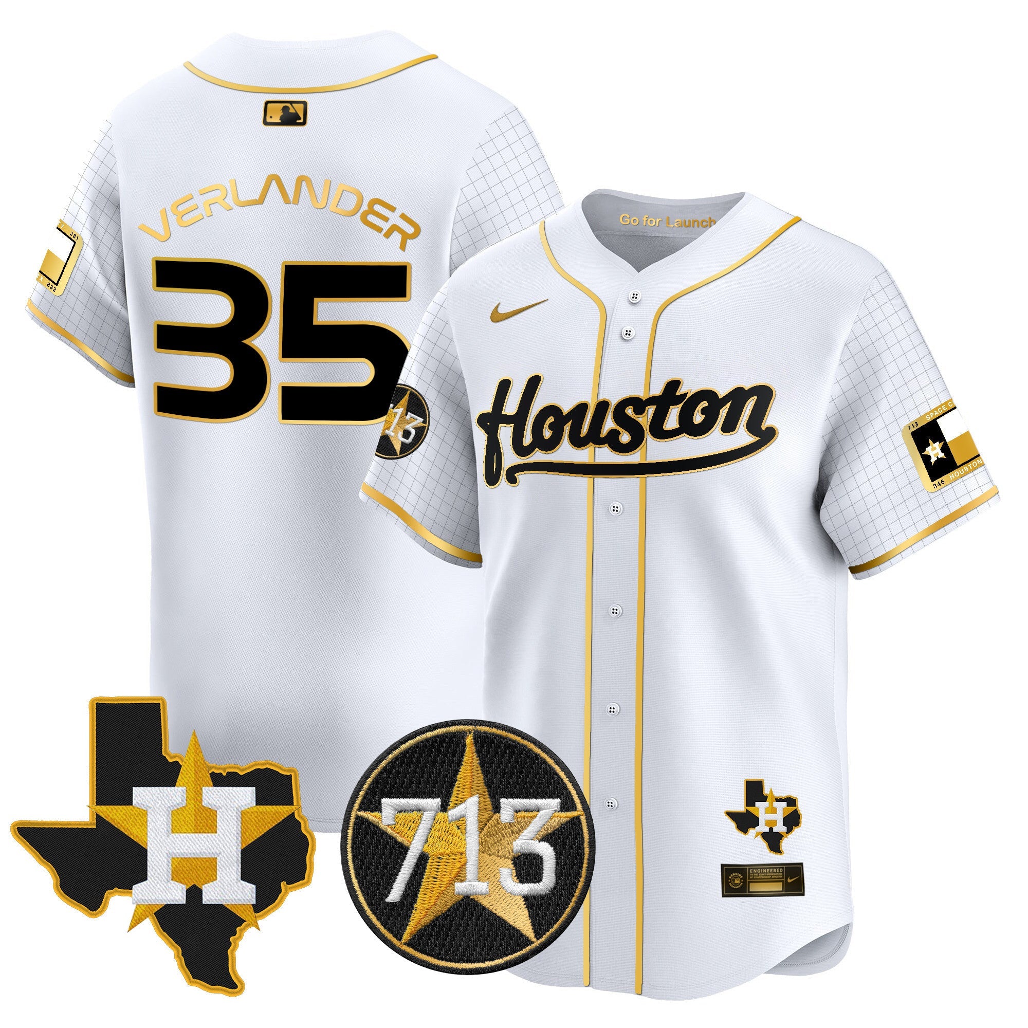 Men’s Space City 713 Patch Vapor Premier Limited Jersey