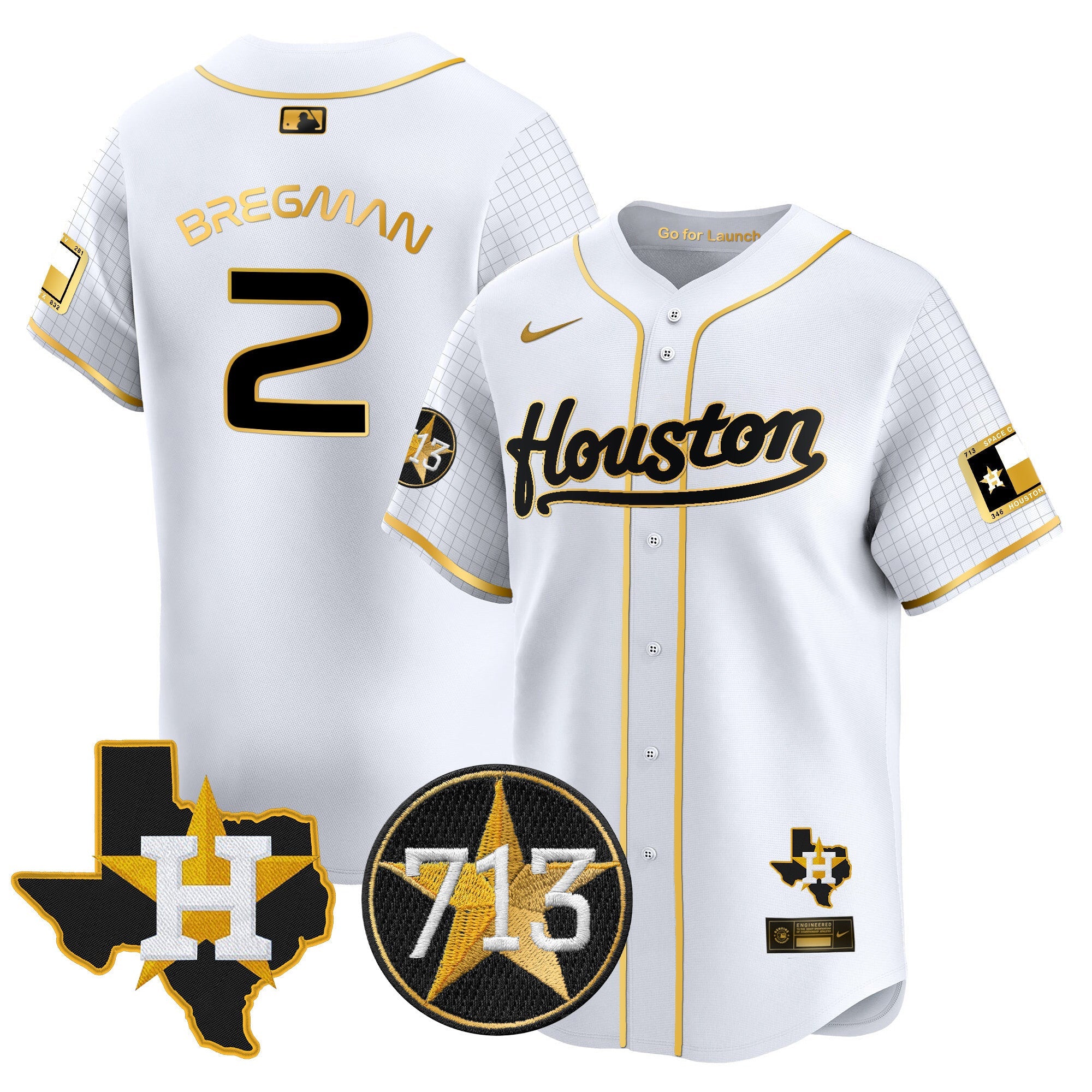Men’s Space City 713 Patch Vapor Premier Limited Jersey