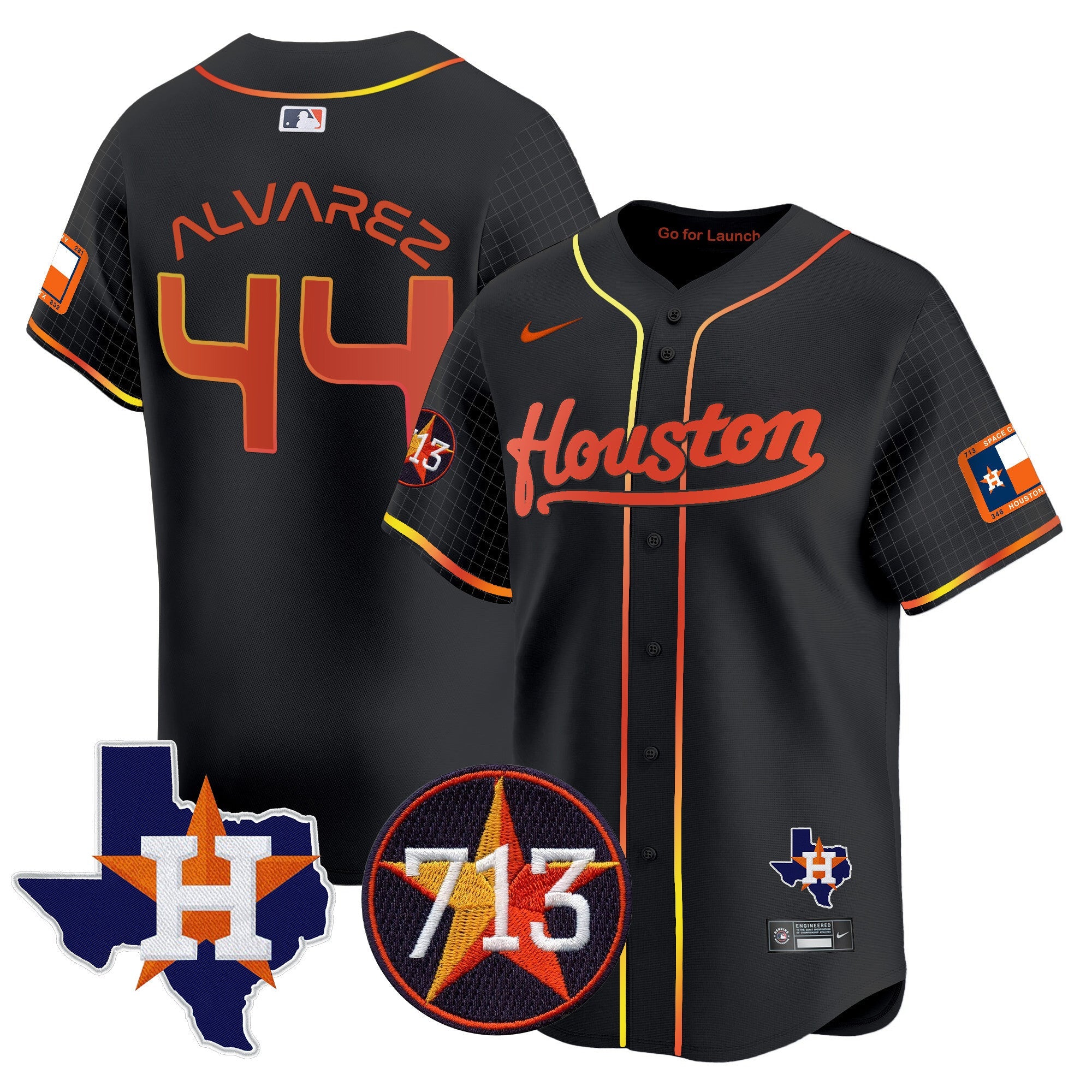 Men’s Space City 713 Patch Vapor Premier Limited Jersey