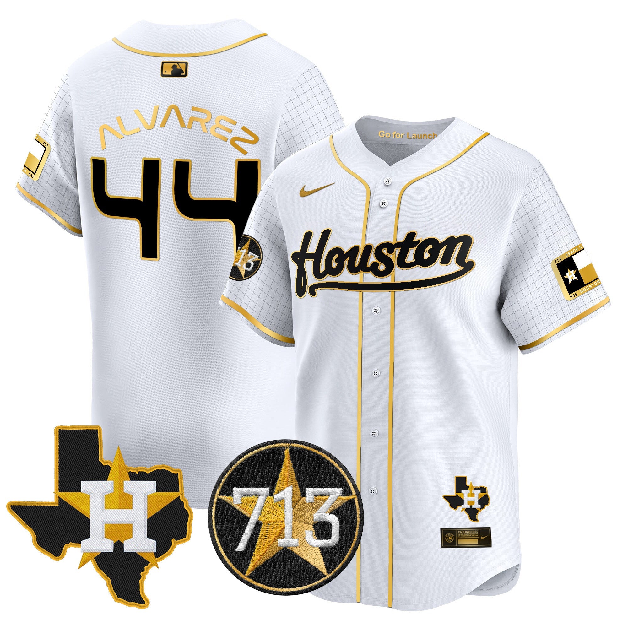Men’s Space City 713 Patch Vapor Premier Limited Jersey