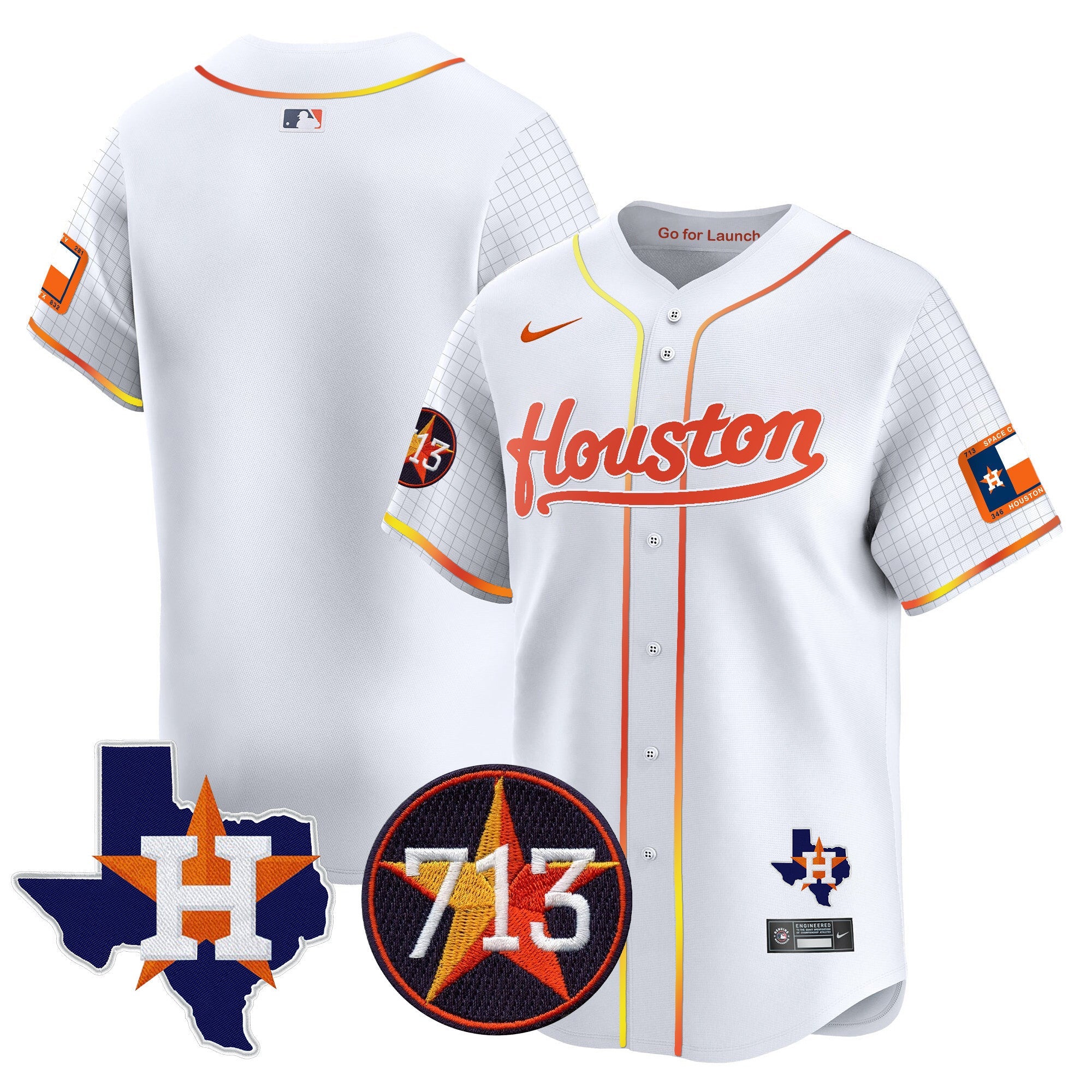 Men’s Space City 713 Patch Vapor Premier Limited Jersey