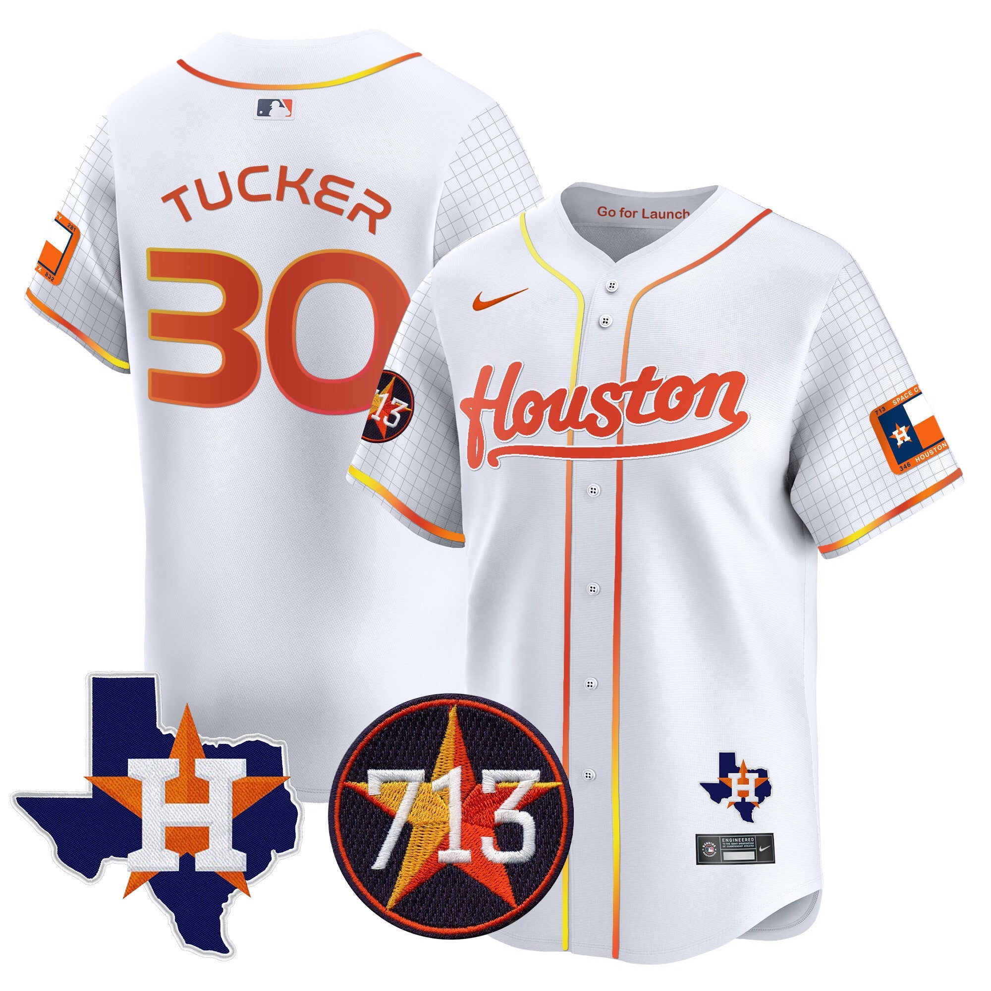 Men’s Space City 713 Patch Vapor Premier Limited Jersey