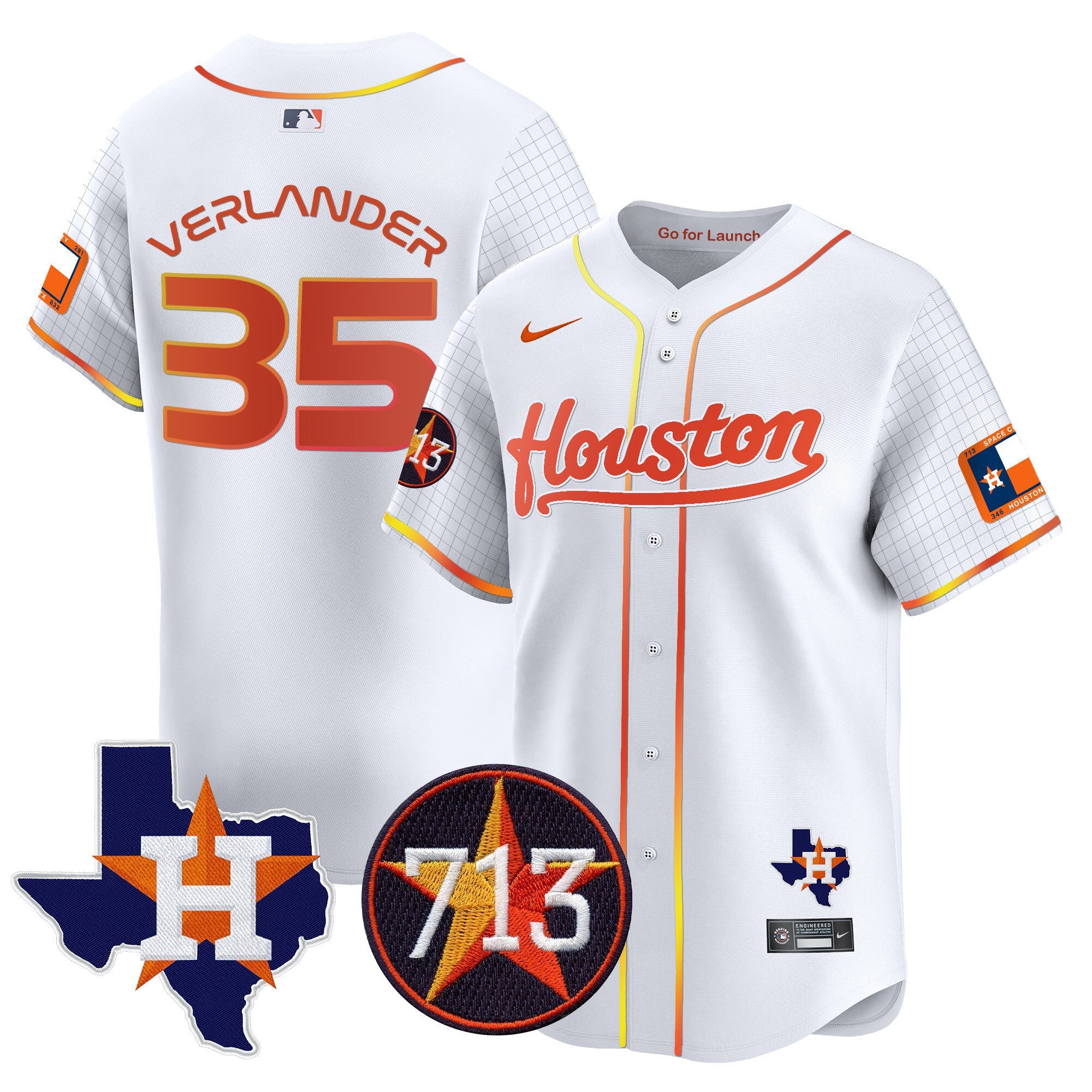 Men’s Space City 713 Patch Vapor Premier Limited Jersey