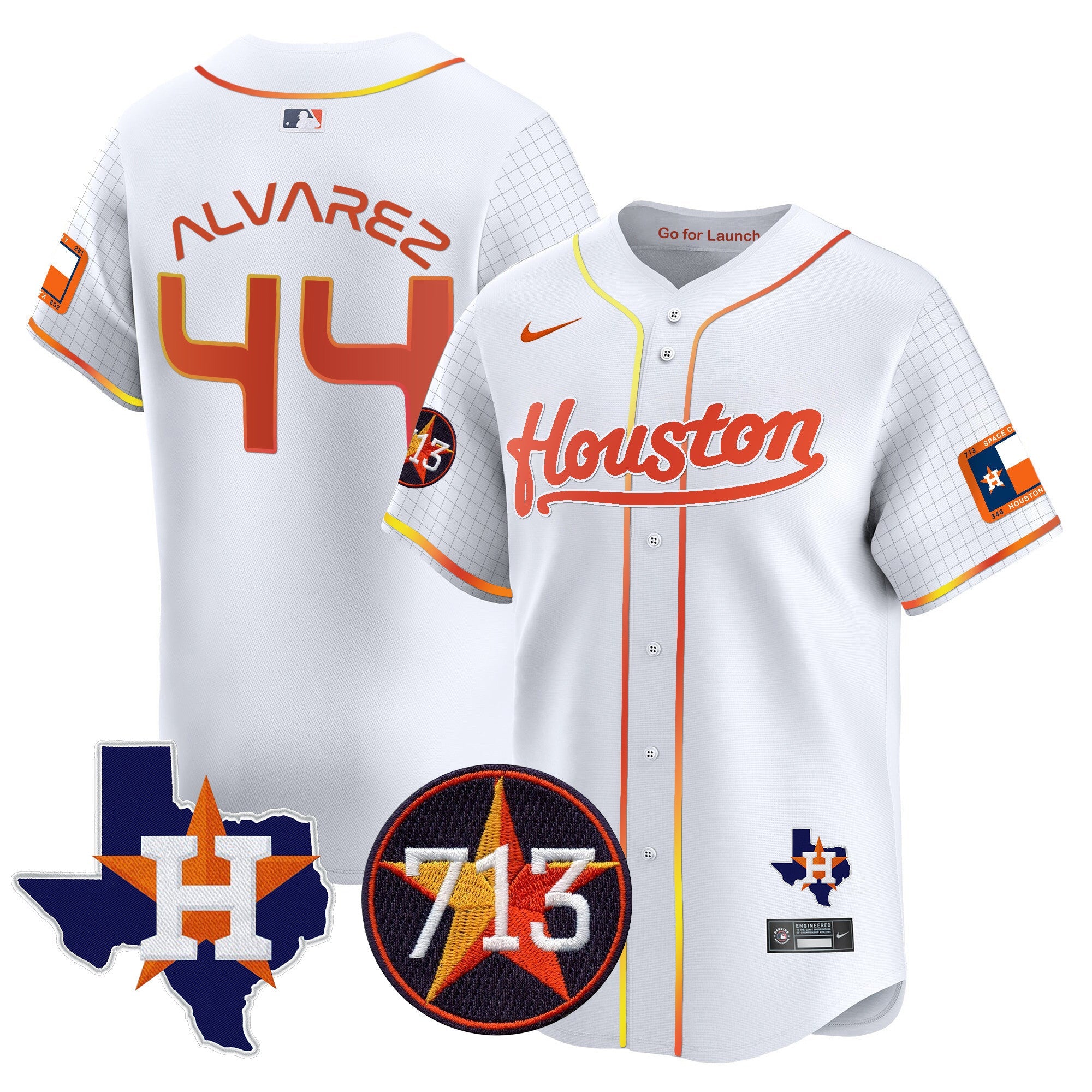 Men’s Space City 713 Patch Vapor Premier Limited Jersey