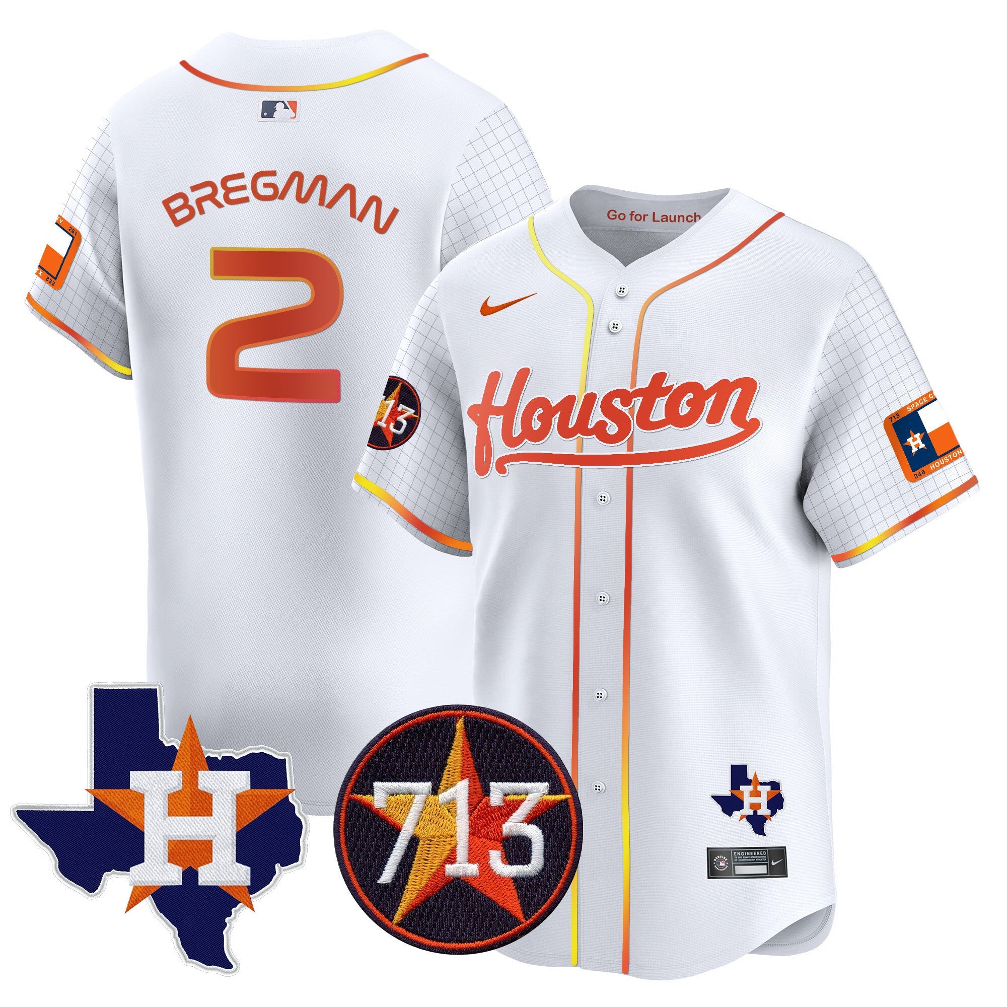 Men’s Space City 713 Patch Vapor Premier Limited Jersey