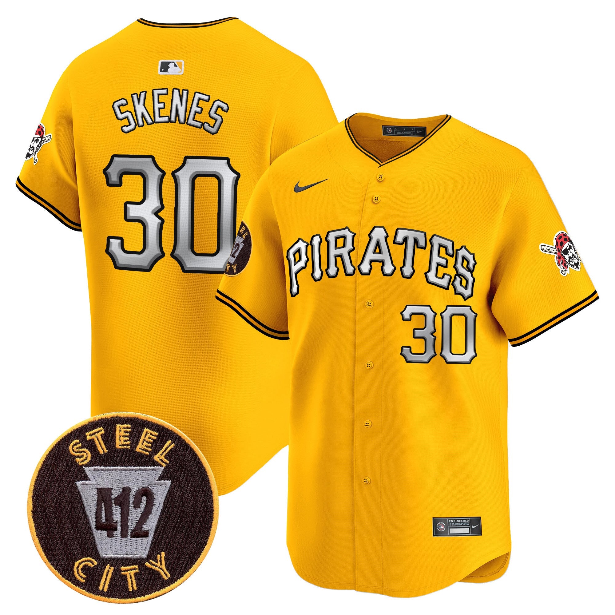Men’s Pittsburgh 412 Patch Vapor Premier Limited Jersey V6