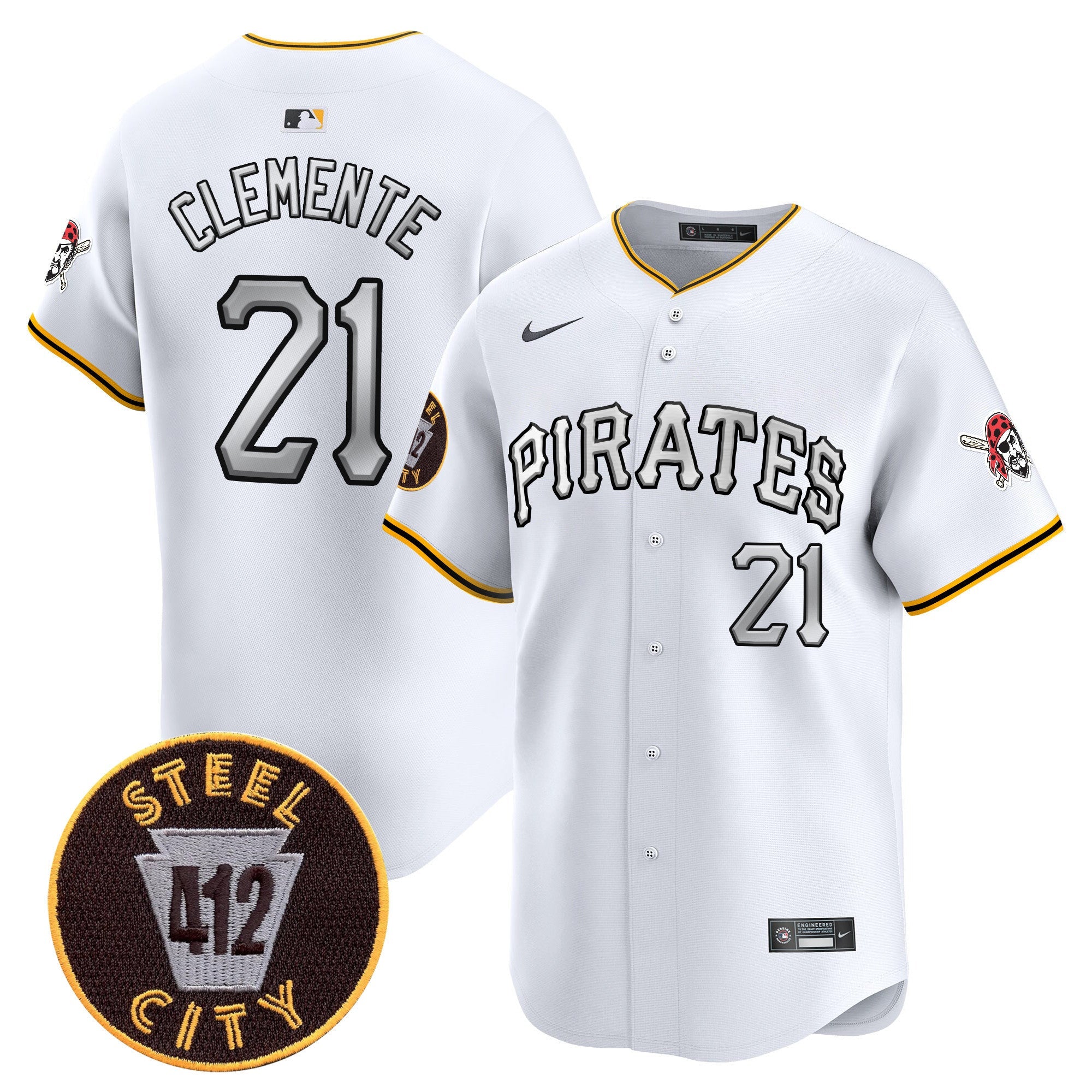 Men’s Pittsburgh 412 Patch Vapor Premier Limited Jersey V6