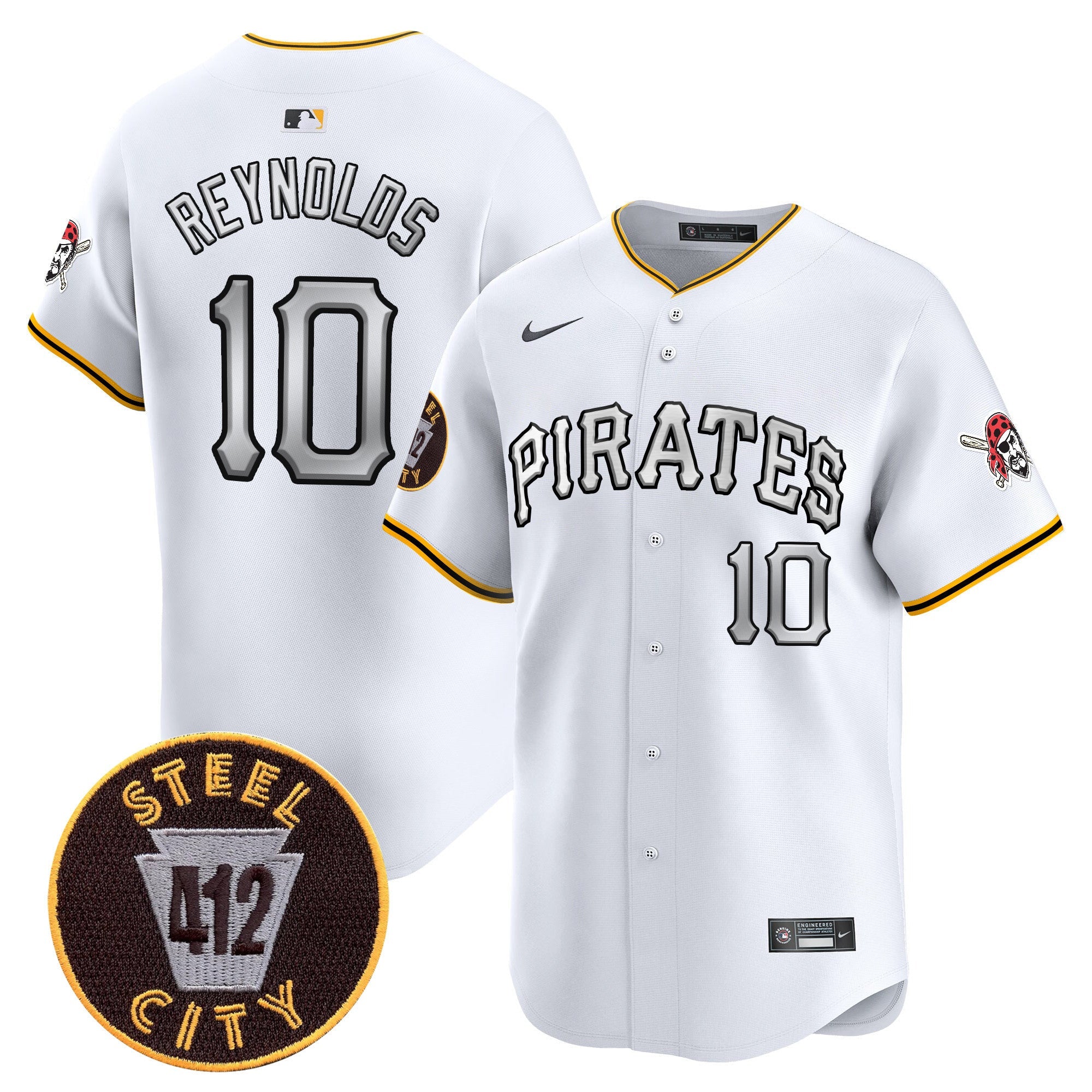 Men’s Pittsburgh 412 Patch Vapor Premier Limited Jersey V6