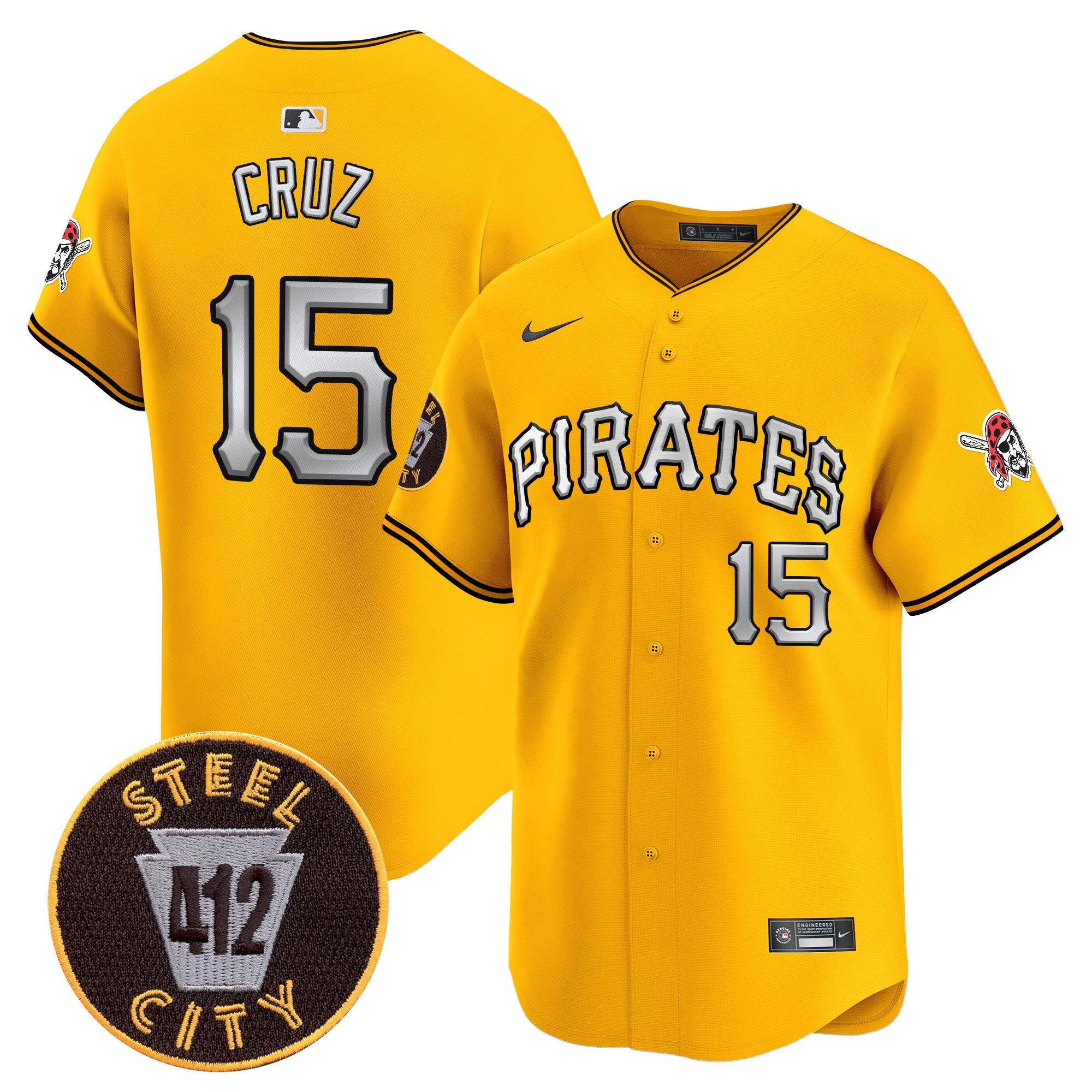 Men’s Pittsburgh 412 Patch Vapor Premier Limited Jersey V6