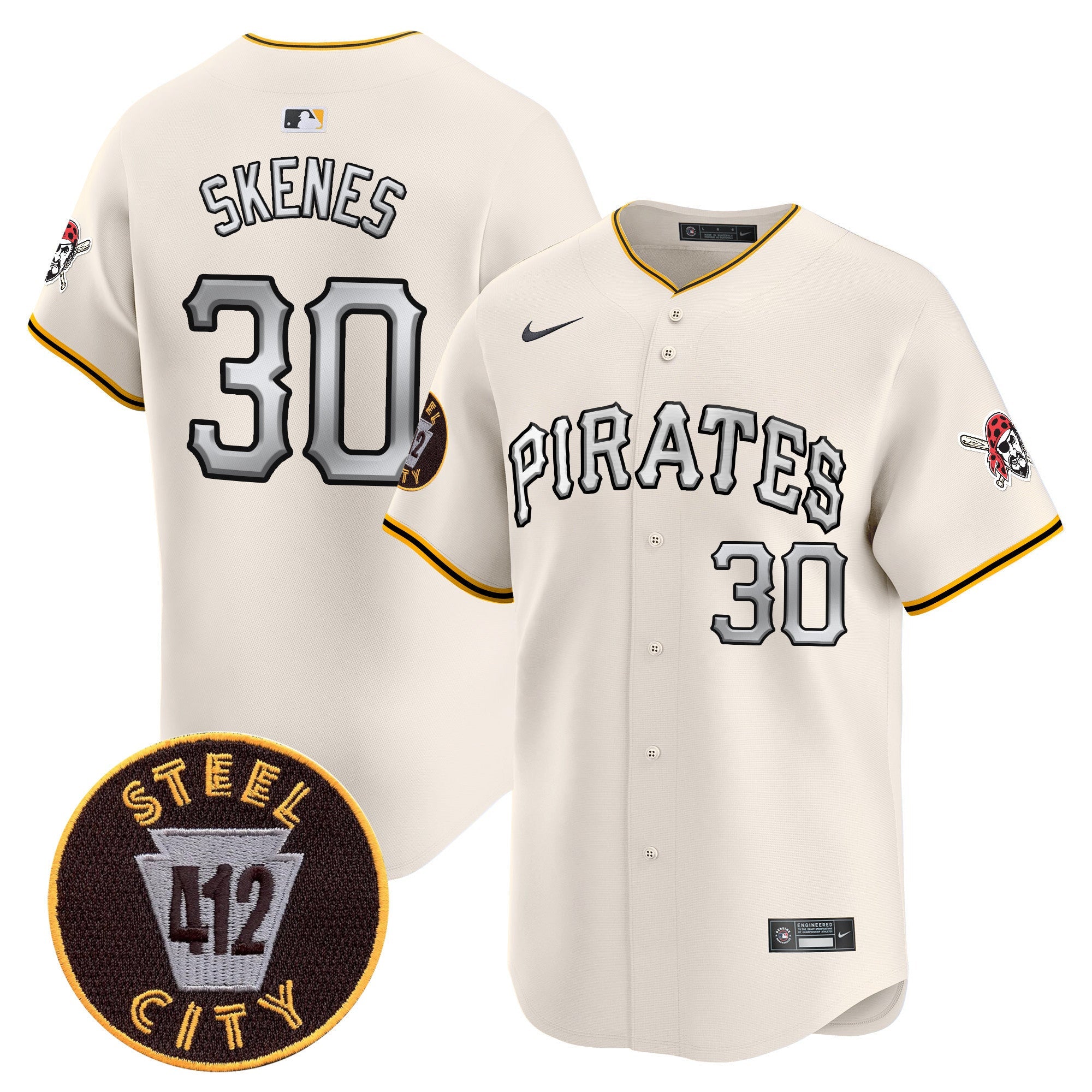 Men’s Pittsburgh 412 Patch Vapor Premier Limited Jersey V6