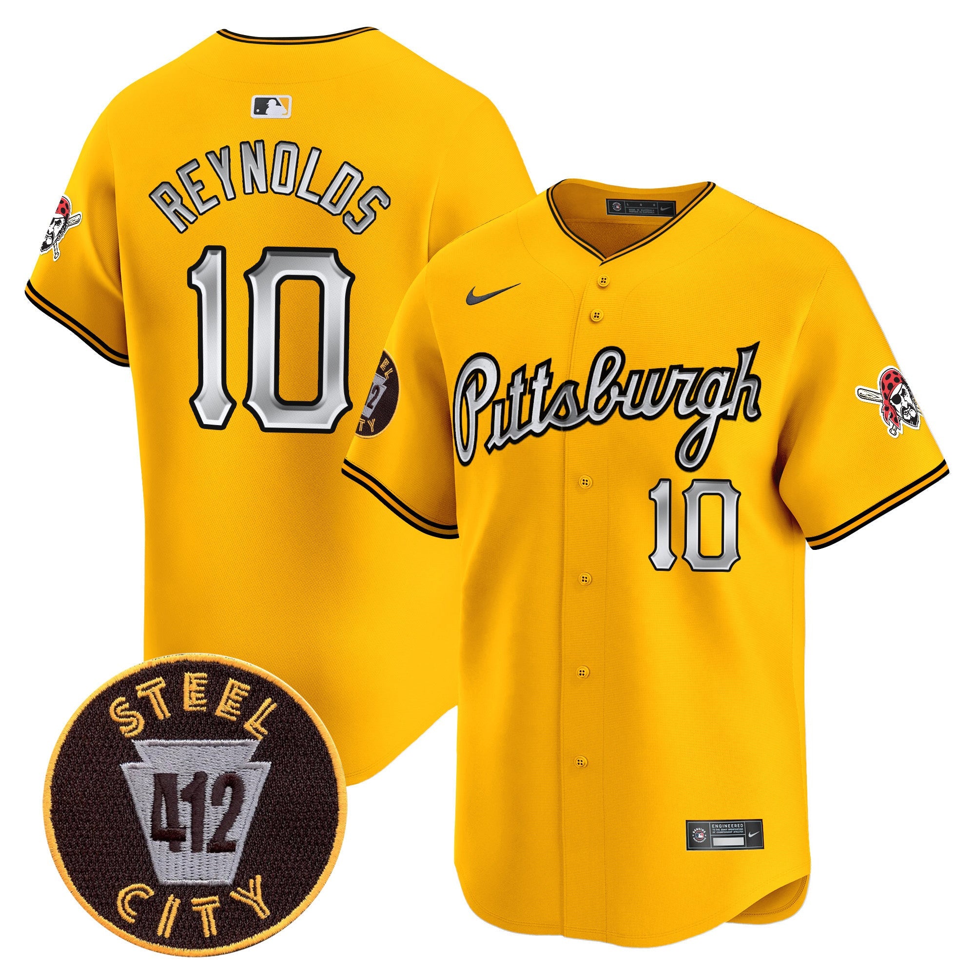 Men’s Pittsburgh 412 Patch Vapor Premier Limited Jersey V7