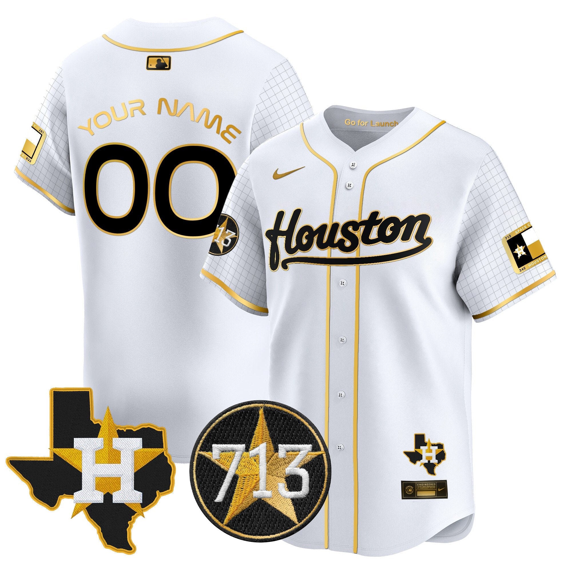 Space City 713 Patch Vapor Premier Limited Custom Jersey