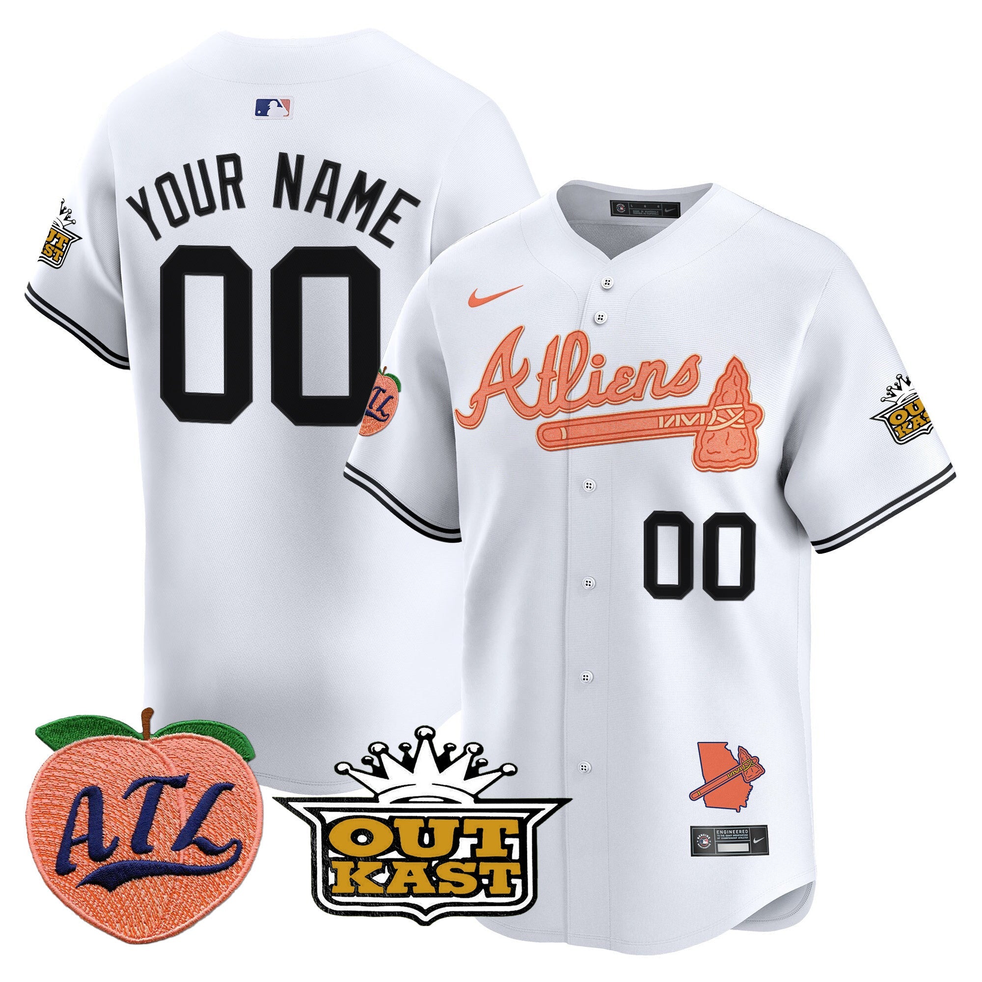Atlanta Atliens & Peach Vapor Premier Limited Custom Jersey