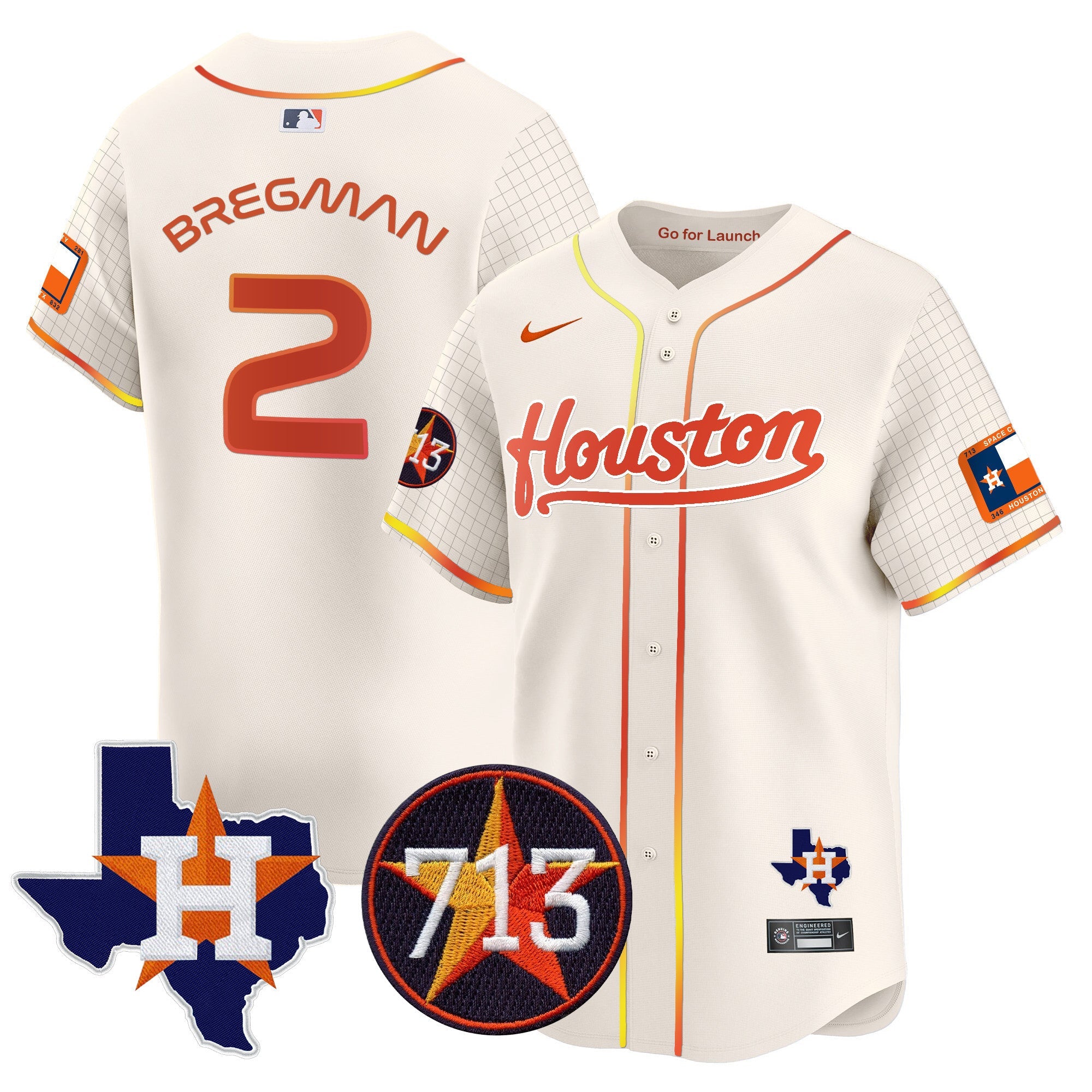 Men’s Space City 713 Patch Vapor Premier Limited Jersey