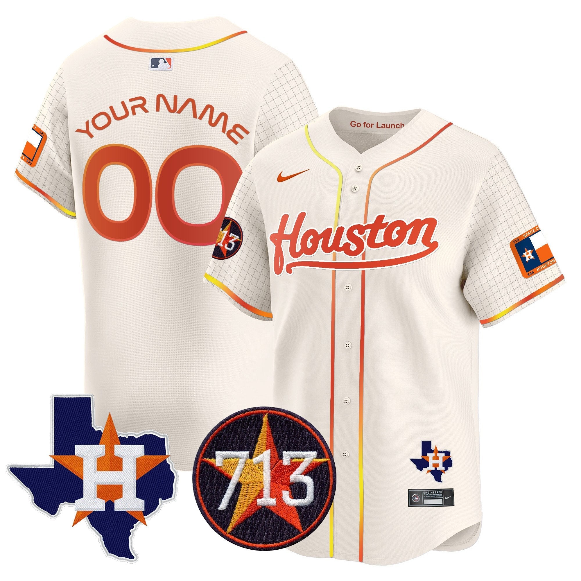 Space City 713 Patch Vapor Premier Limited Custom Jersey