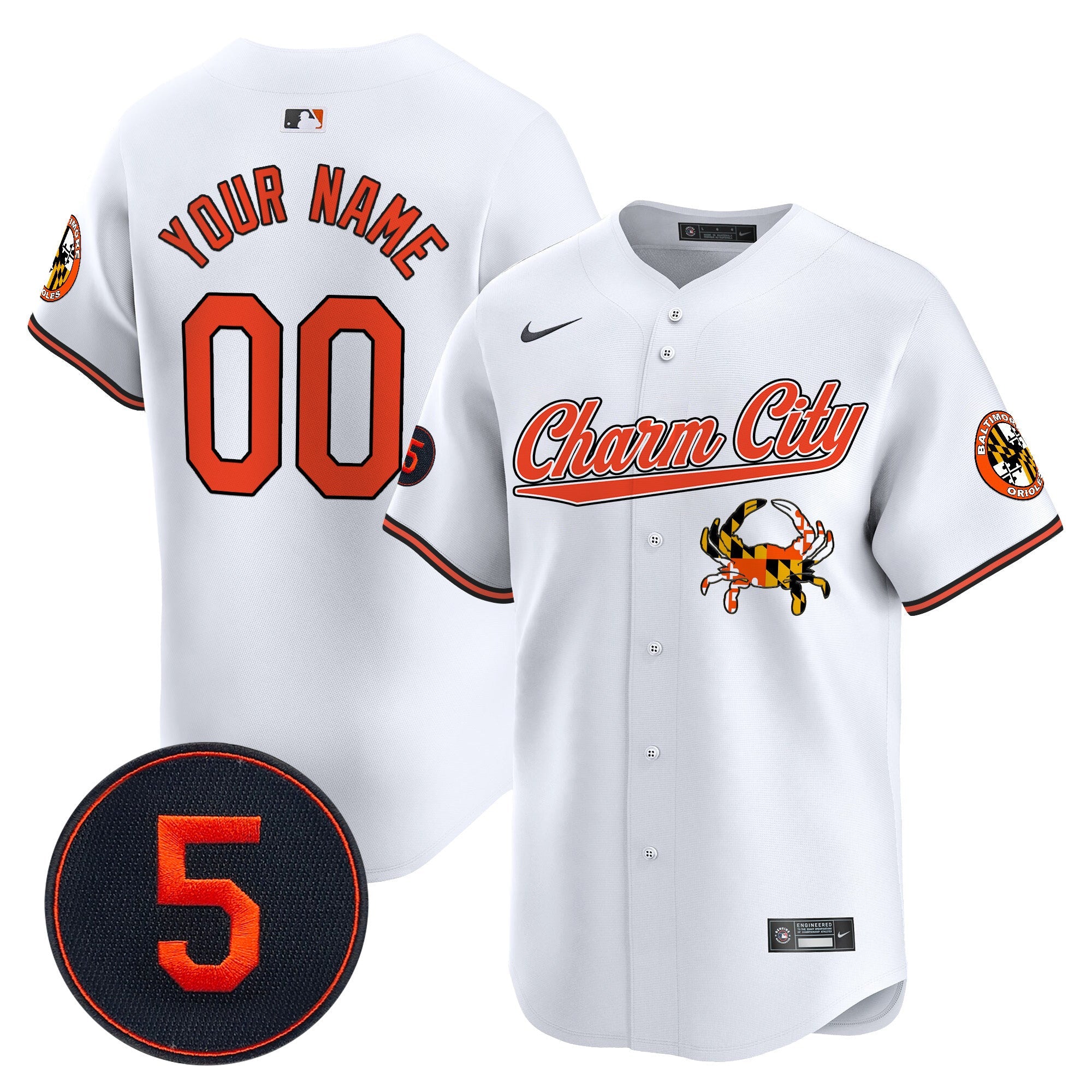 Baltimore Robinson Patch Vapor Premier Limited Custom Jersey V8 – Stitched