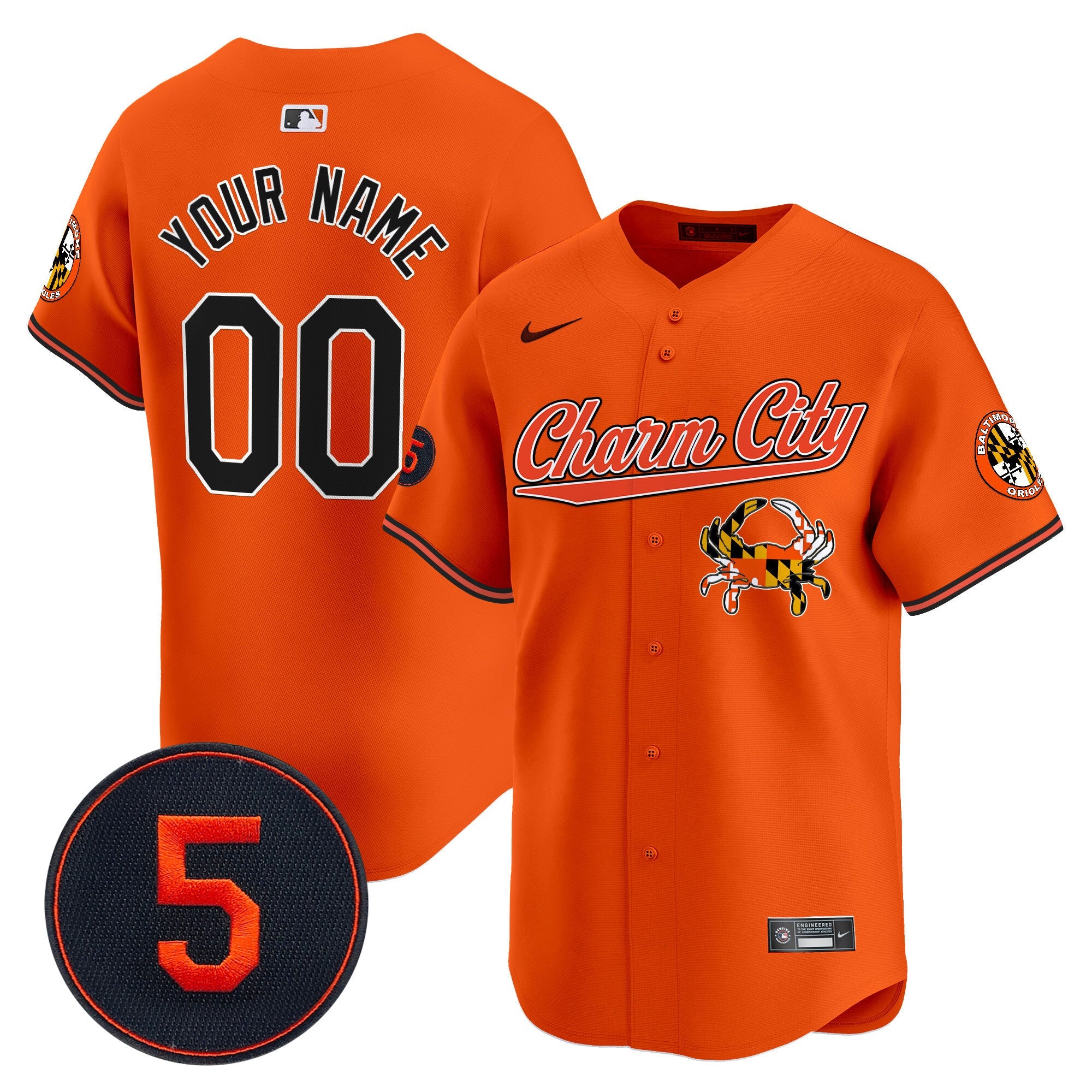 Baltimore Robinson Patch Vapor Premier Limited Custom Jersey V8 – Stitched