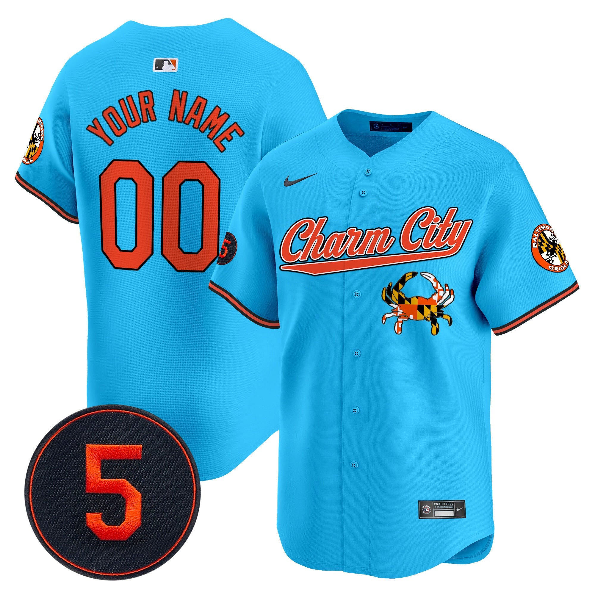 Baltimore Robinson Patch Vapor Premier Limited Custom Jersey V8 – Stitched