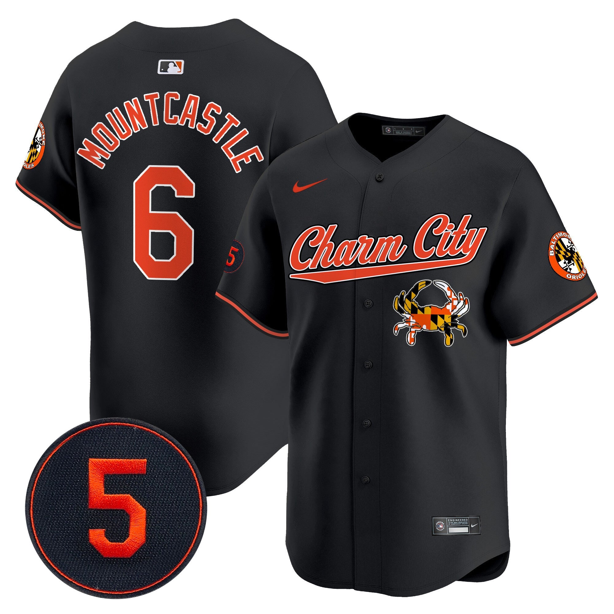 Men’s Baltimore Robinson Patch Vapor Premier Limited Jersey V8