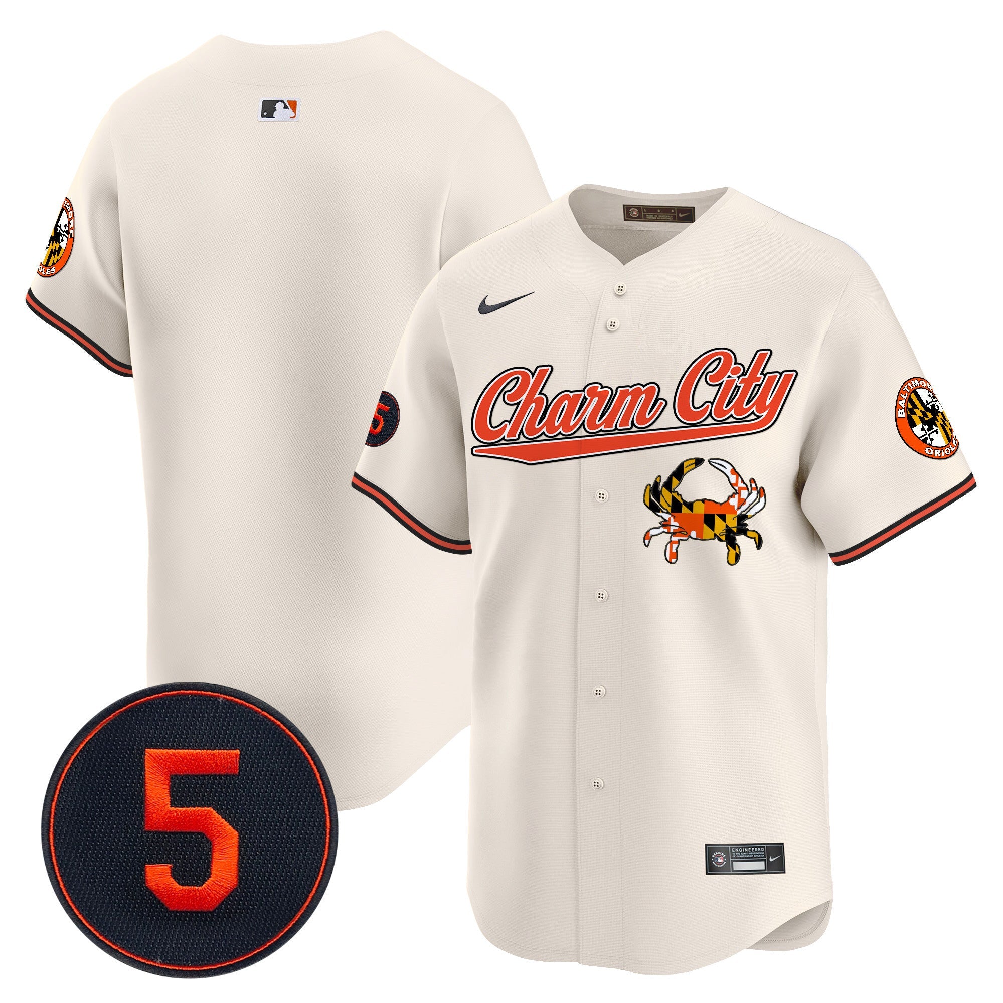 Men’s Baltimore Robinson Patch Vapor Premier Limited Jersey V8