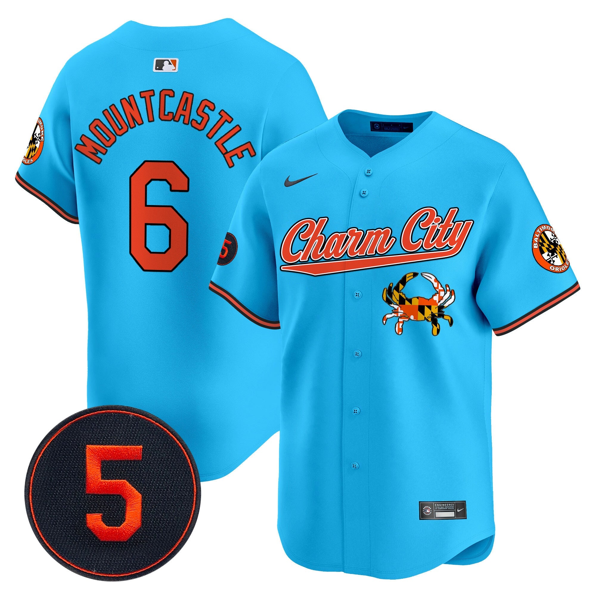 Men’s Baltimore Robinson Patch Vapor Premier Limited Jersey V8