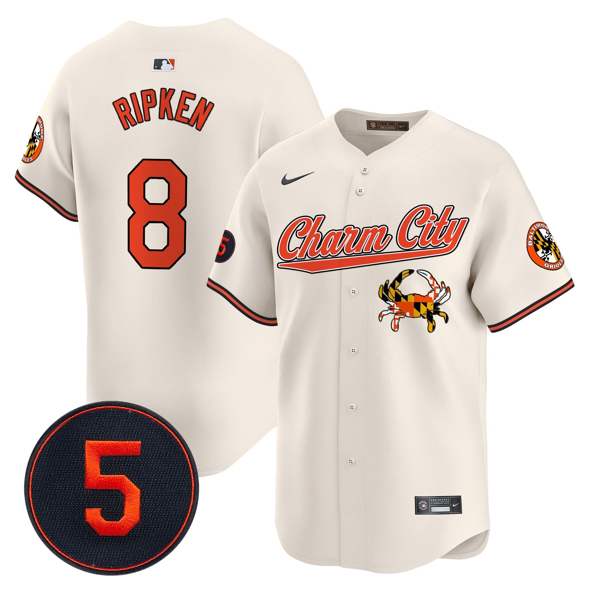 Men’s Baltimore Robinson Patch Vapor Premier Limited Jersey V8