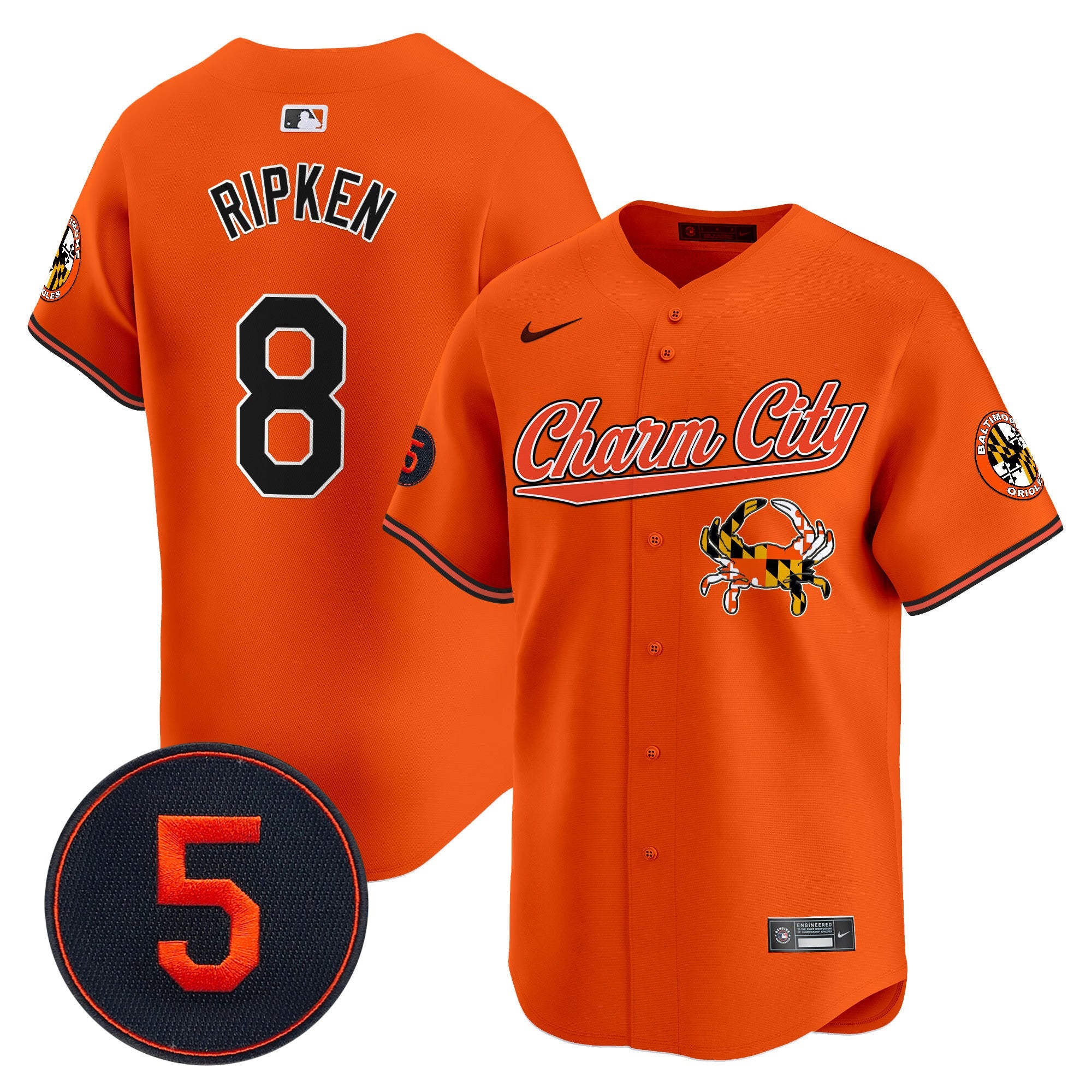 Men’s Baltimore Robinson Patch Vapor Premier Limited Jersey V8