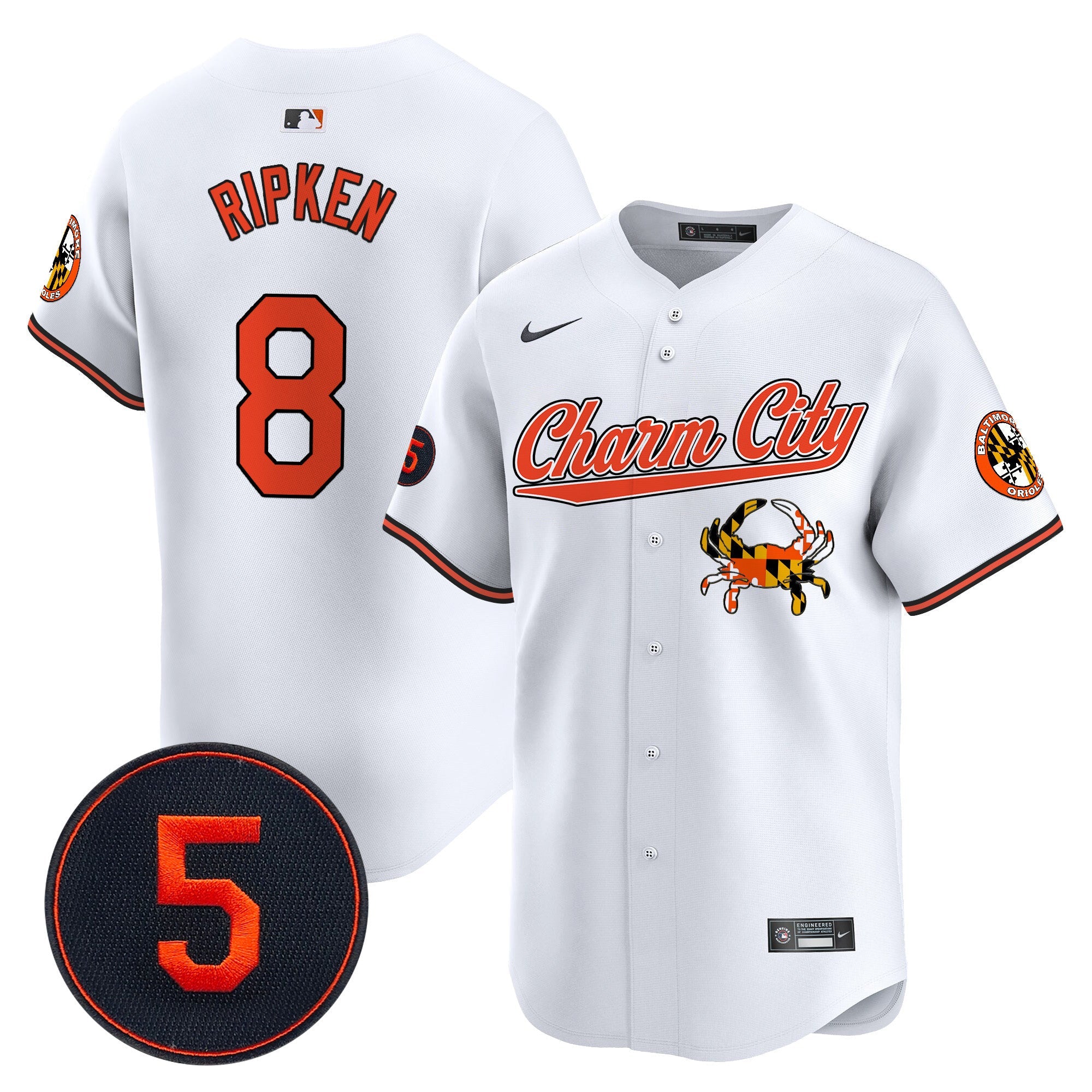 Men’s Baltimore Robinson Patch Vapor Premier Limited Jersey V8