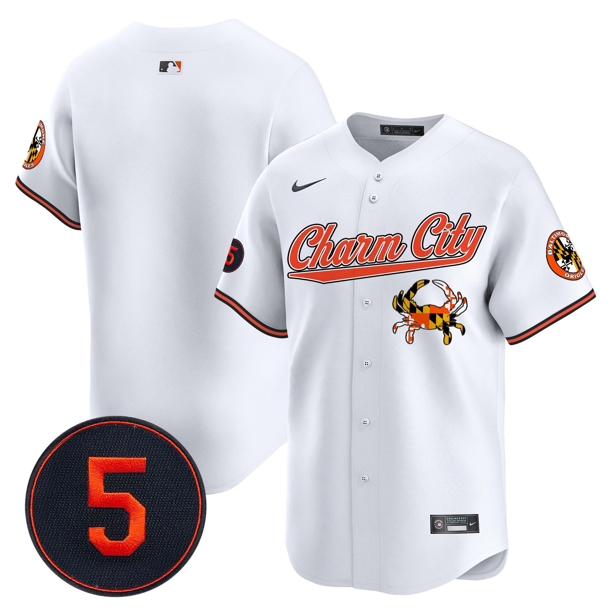 Men’s Baltimore Robinson Patch Vapor Premier Limited Jersey V8