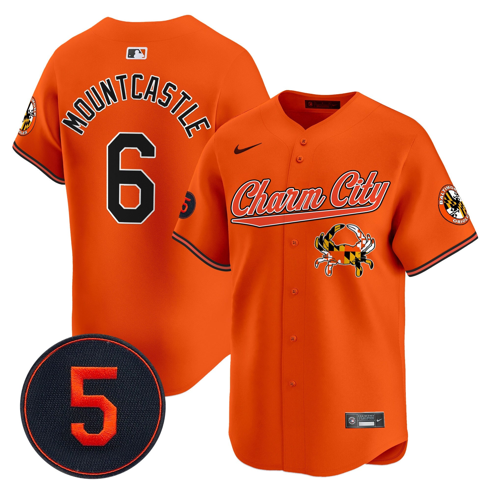 Men’s Baltimore Robinson Patch Vapor Premier Limited Jersey V8