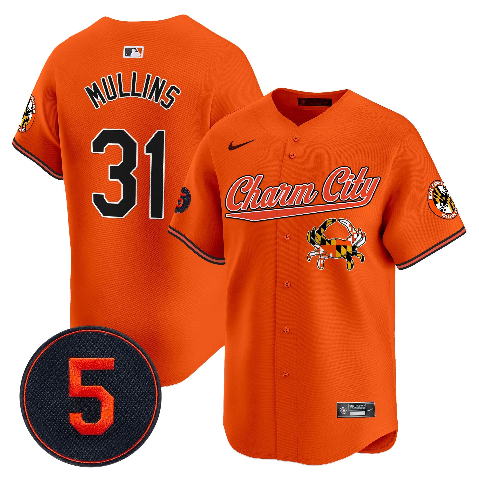 Men’s Baltimore Robinson Patch Vapor Premier Limited Jersey V8