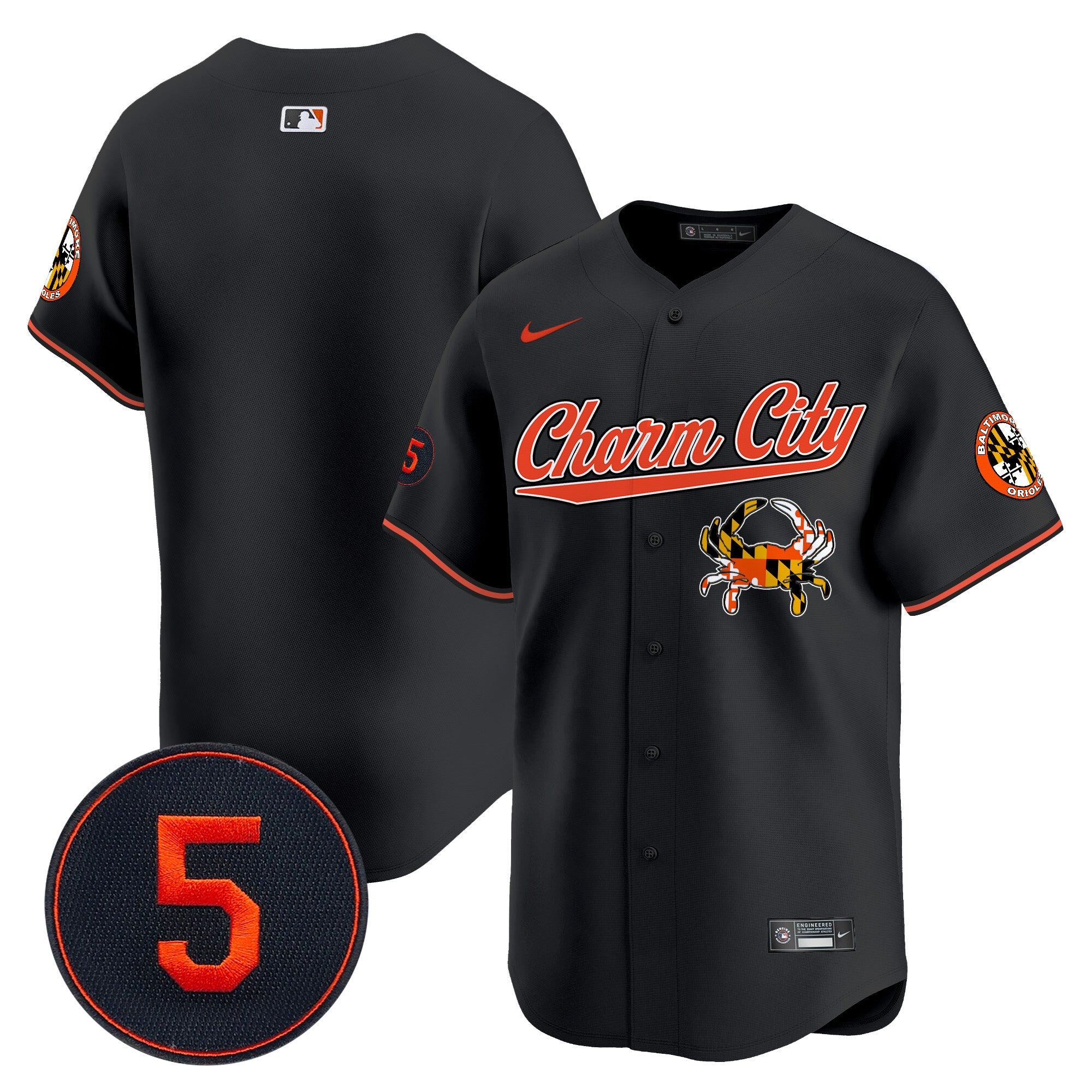 Men’s Baltimore Robinson Patch Vapor Premier Limited Jersey V8