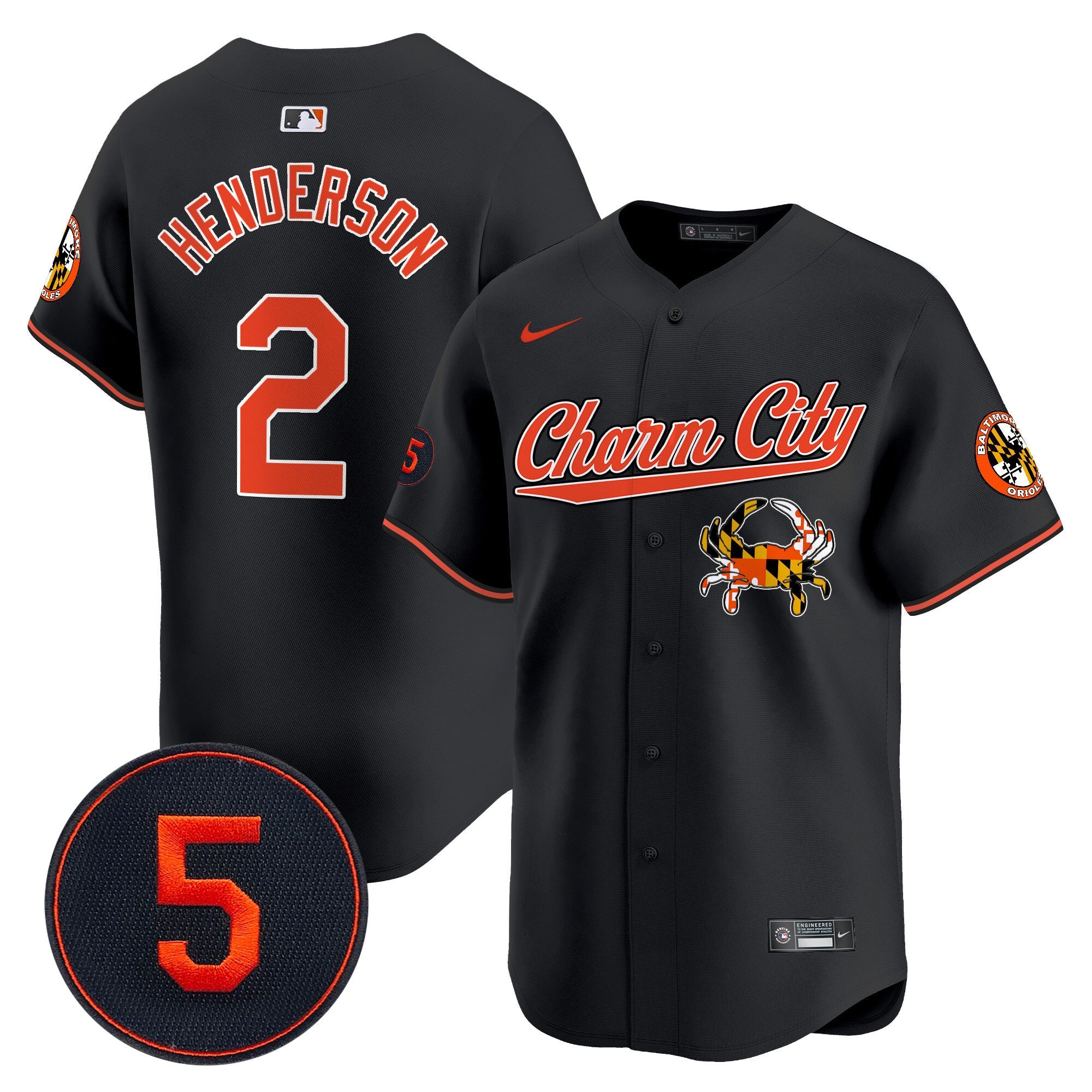 Men’s Baltimore Robinson Patch Vapor Premier Limited Jersey V8