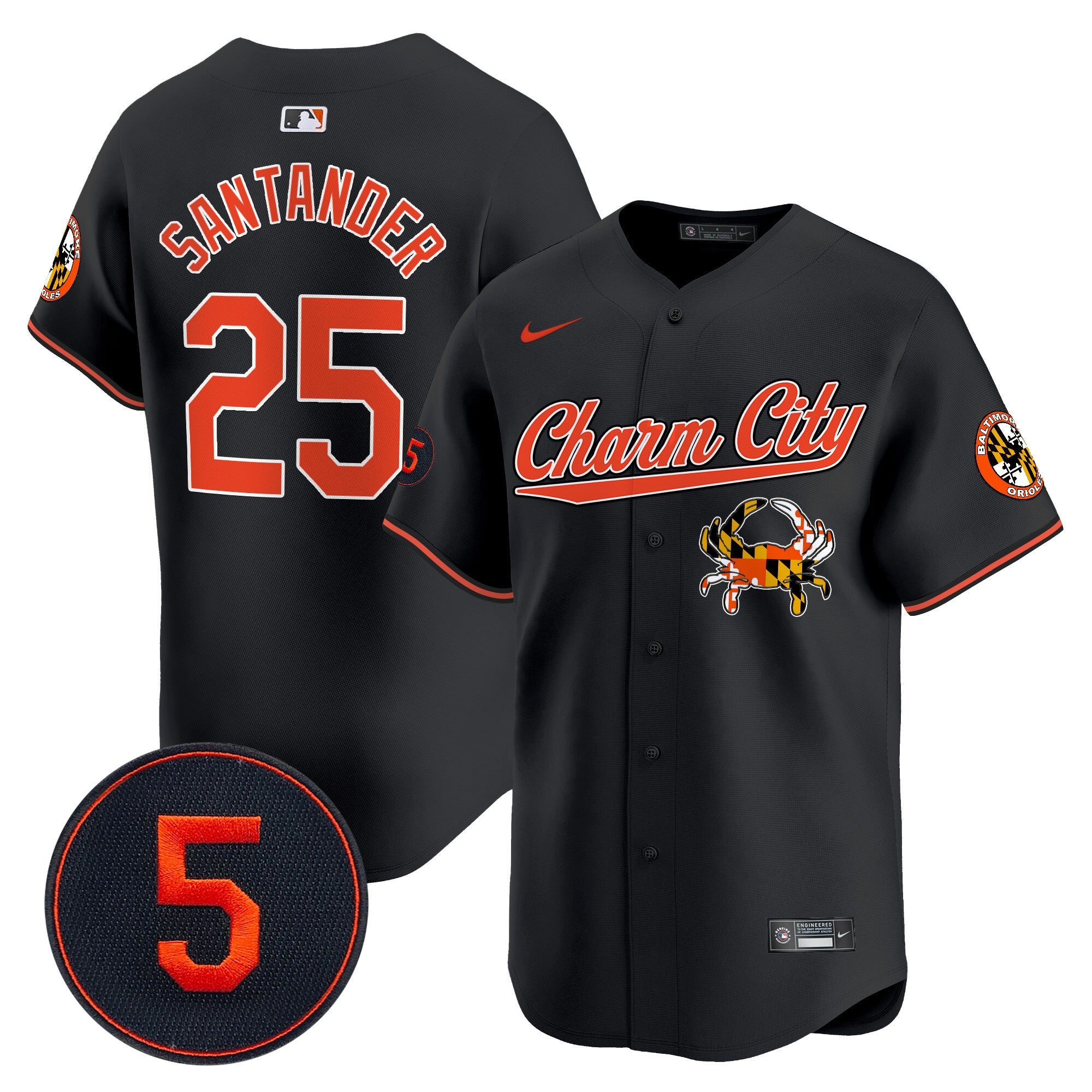 Men’s Baltimore Robinson Patch Vapor Premier Limited Jersey V8