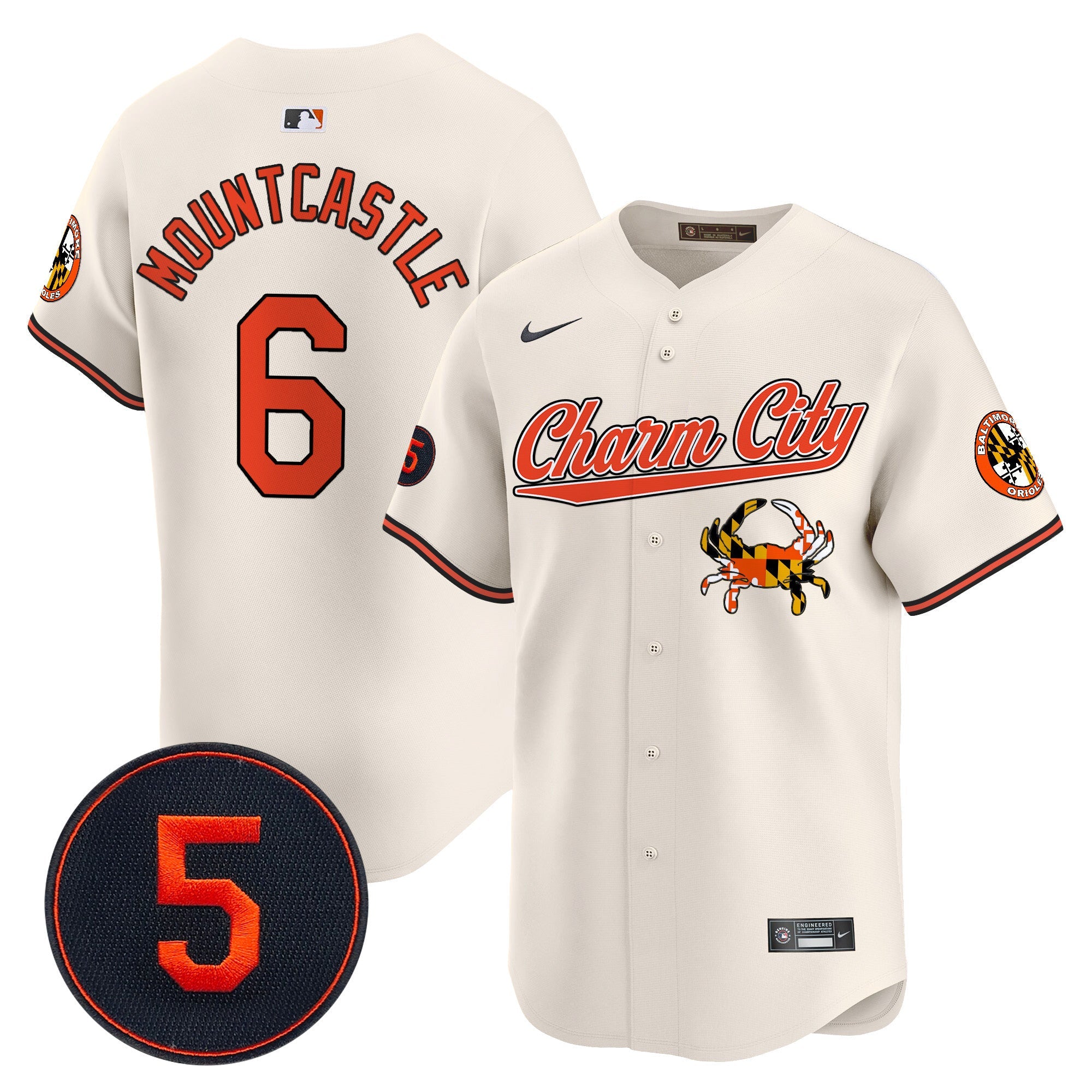Men’s Baltimore Robinson Patch Vapor Premier Limited Jersey V8
