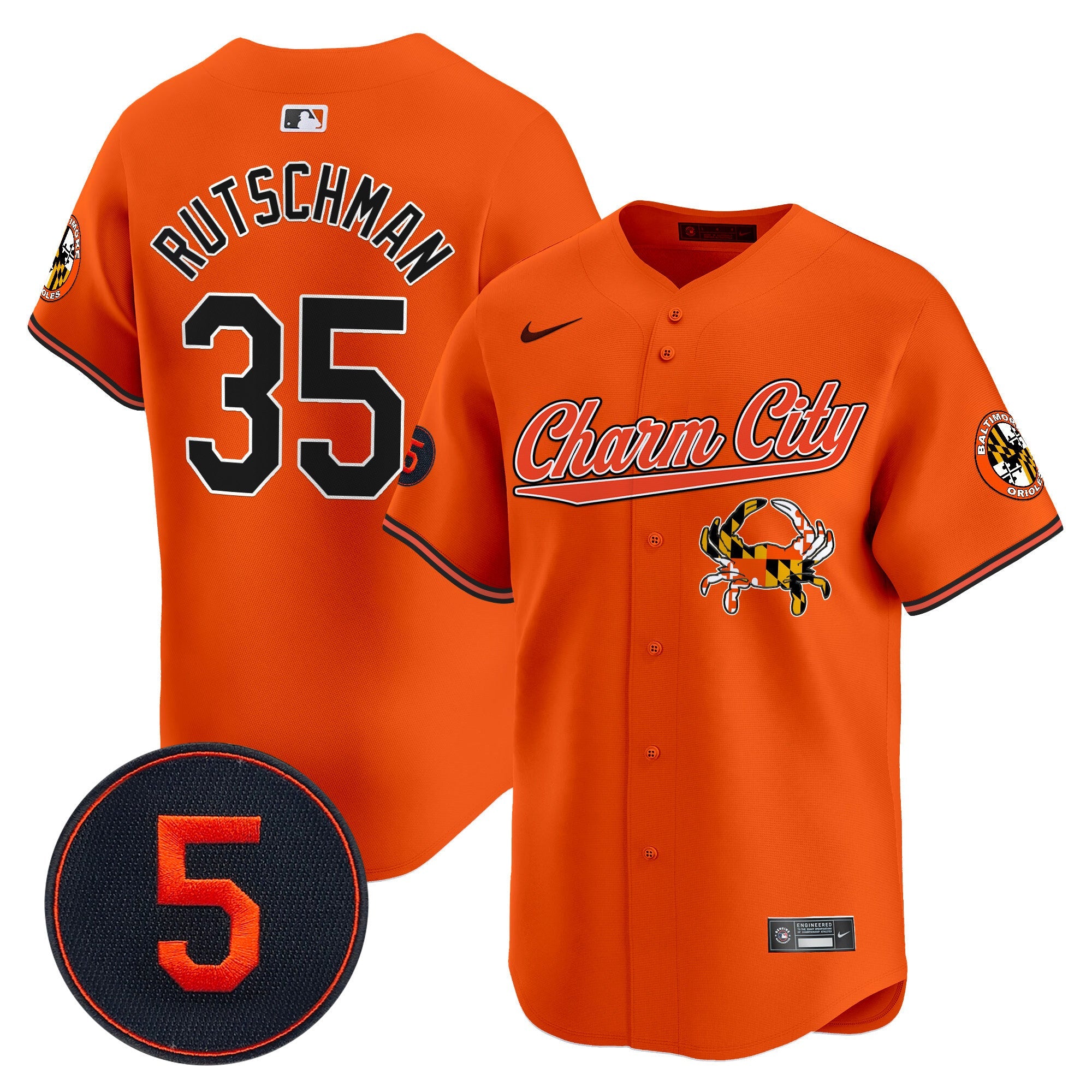 Men’s Baltimore Robinson Patch Vapor Premier Limited Jersey V8