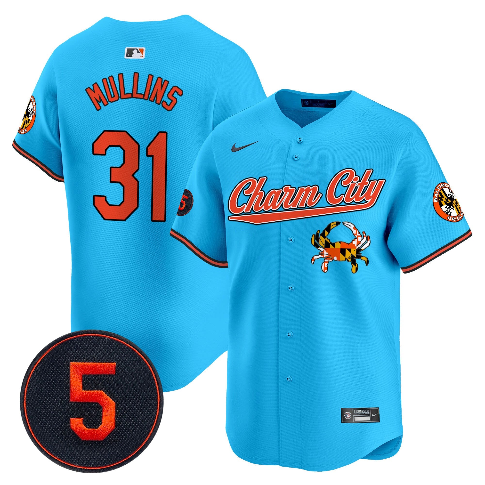 Men’s Baltimore Robinson Patch Vapor Premier Limited Jersey V8