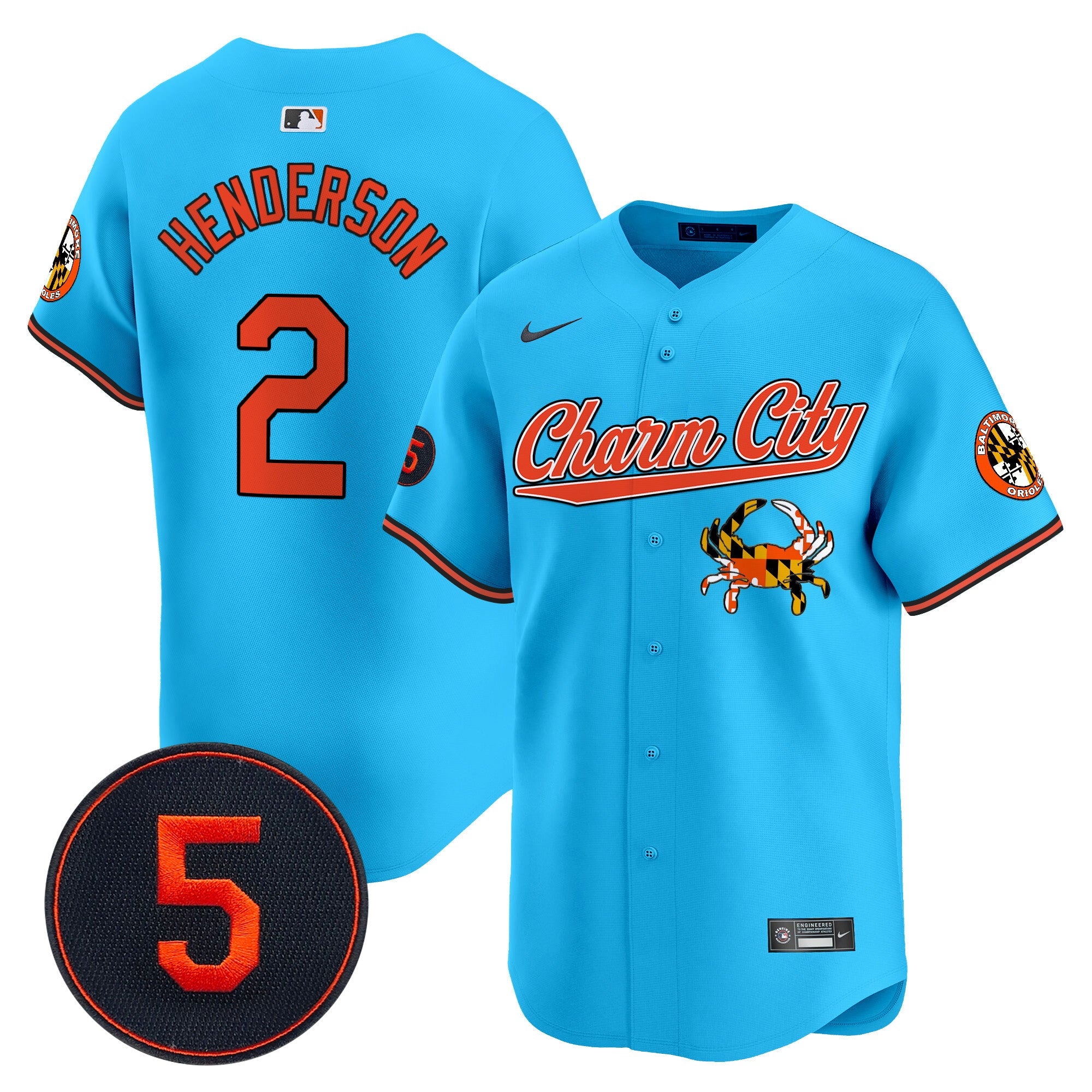 Men’s Baltimore Robinson Patch Vapor Premier Limited Jersey V8