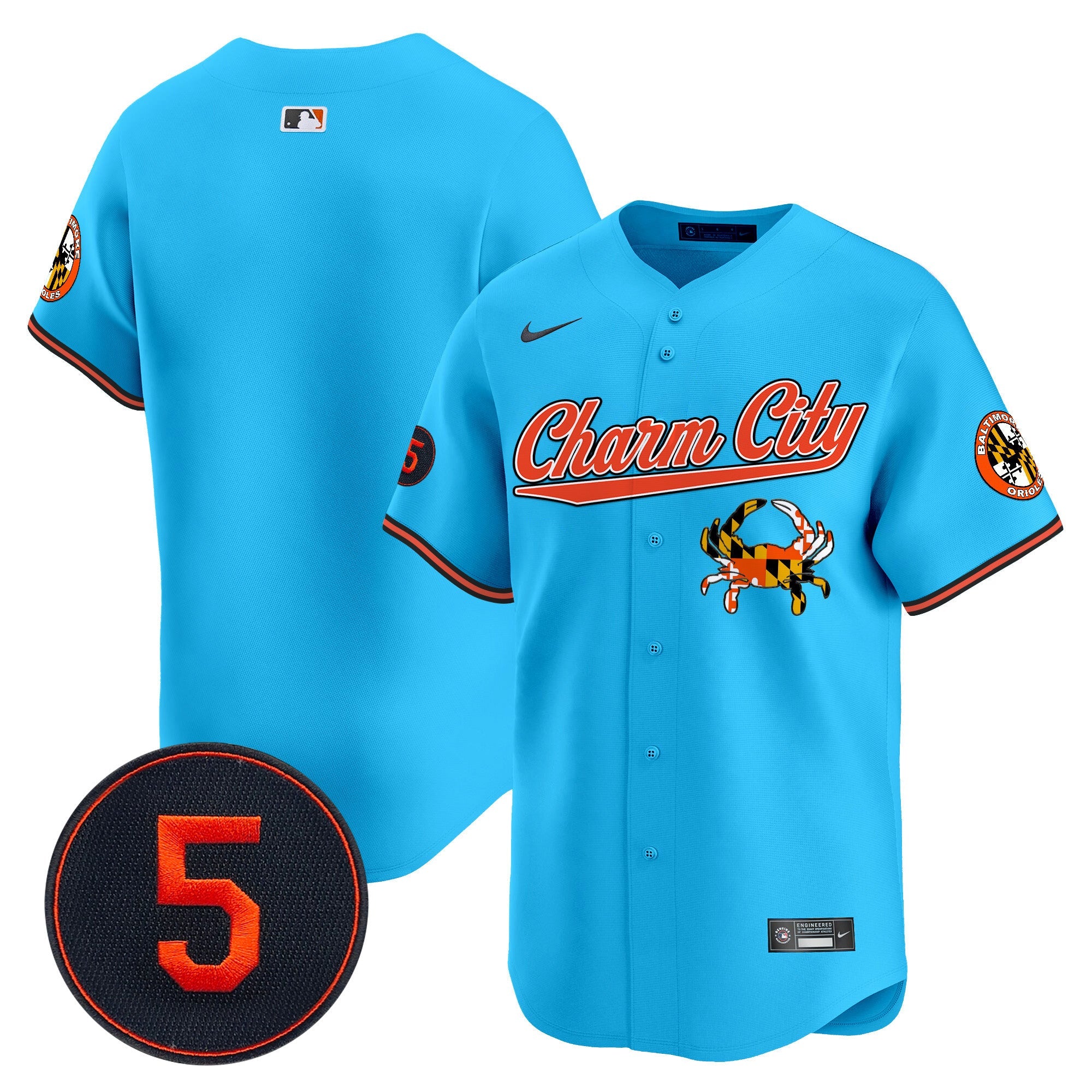 Men’s Baltimore Robinson Patch Vapor Premier Limited Jersey V8