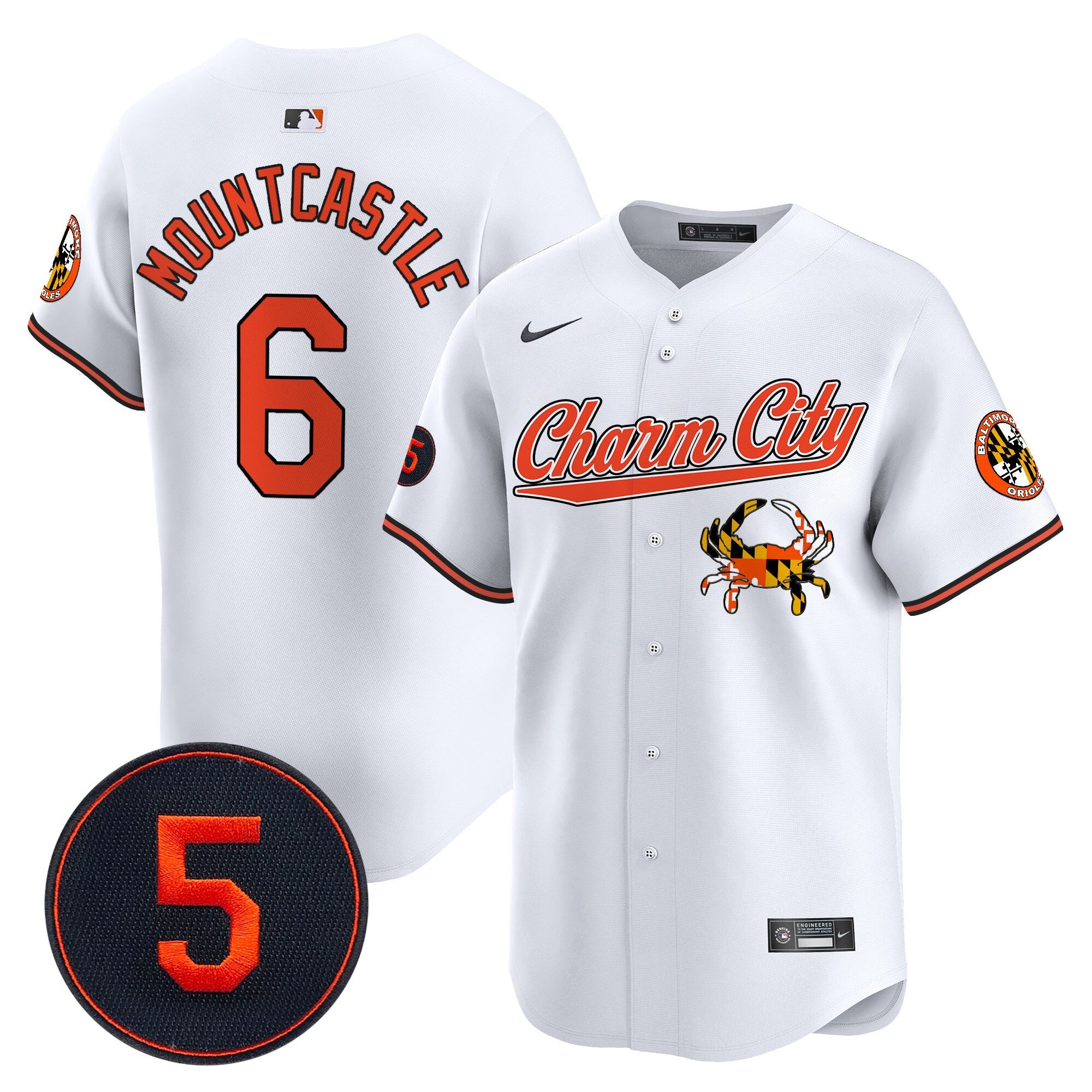 Men’s Baltimore Robinson Patch Vapor Premier Limited Jersey V8