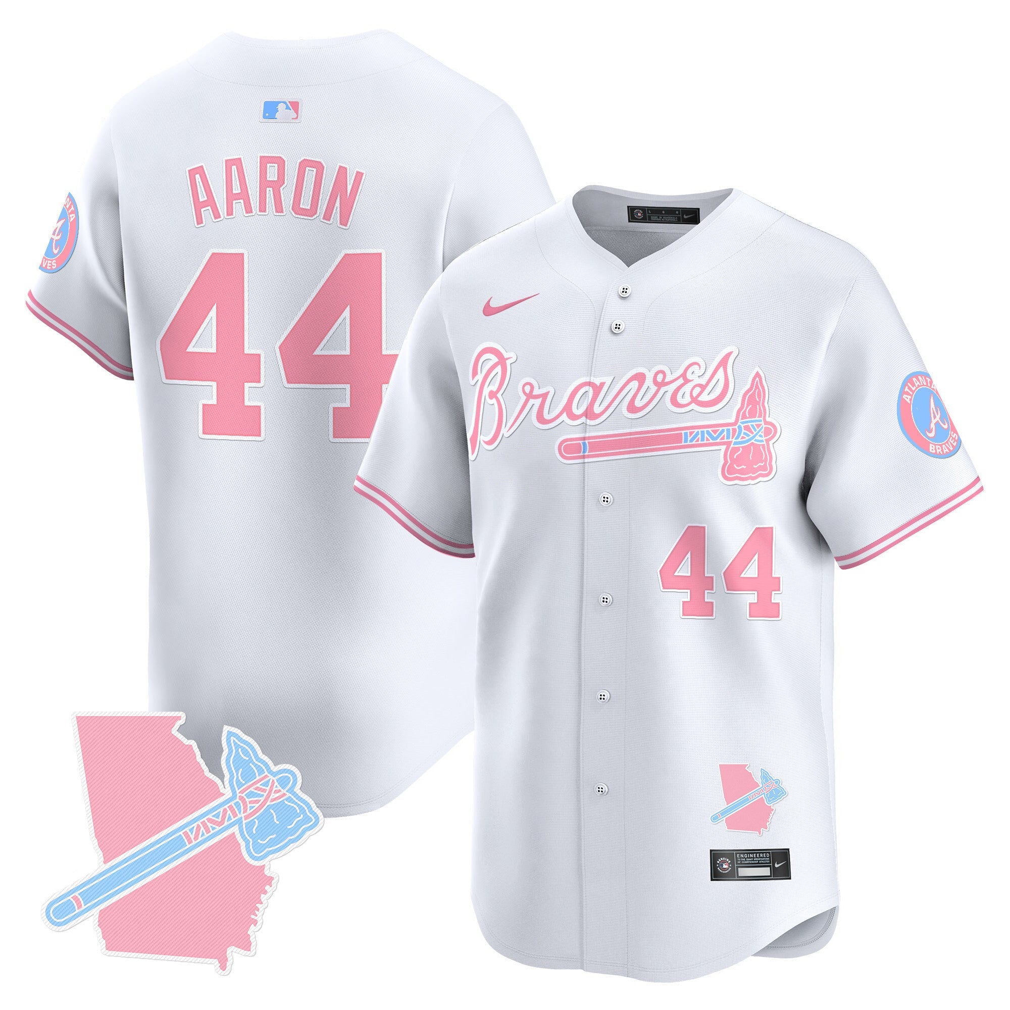 Unisex Atlanta Bubblegum Pink Vapor Premier Limited Jersey