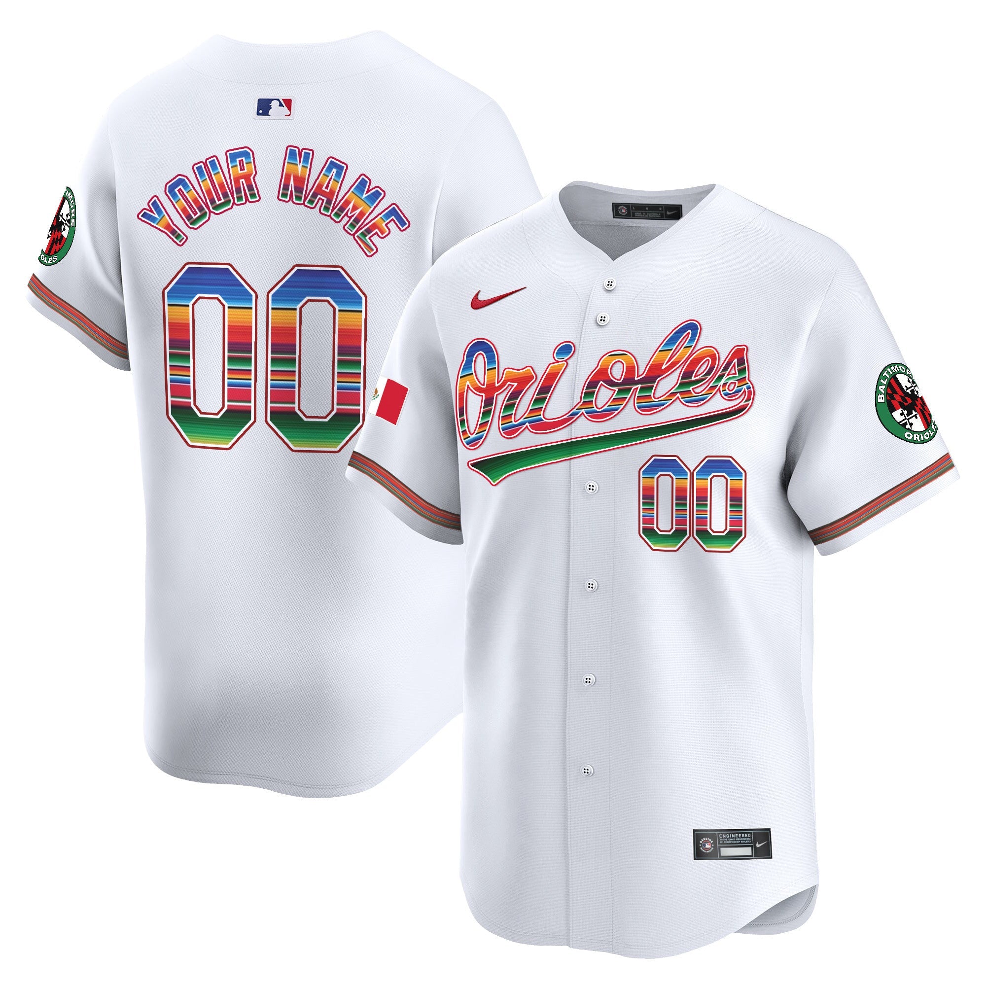 Baltimore Mexico Vapor Premier Limited Custom Jersey