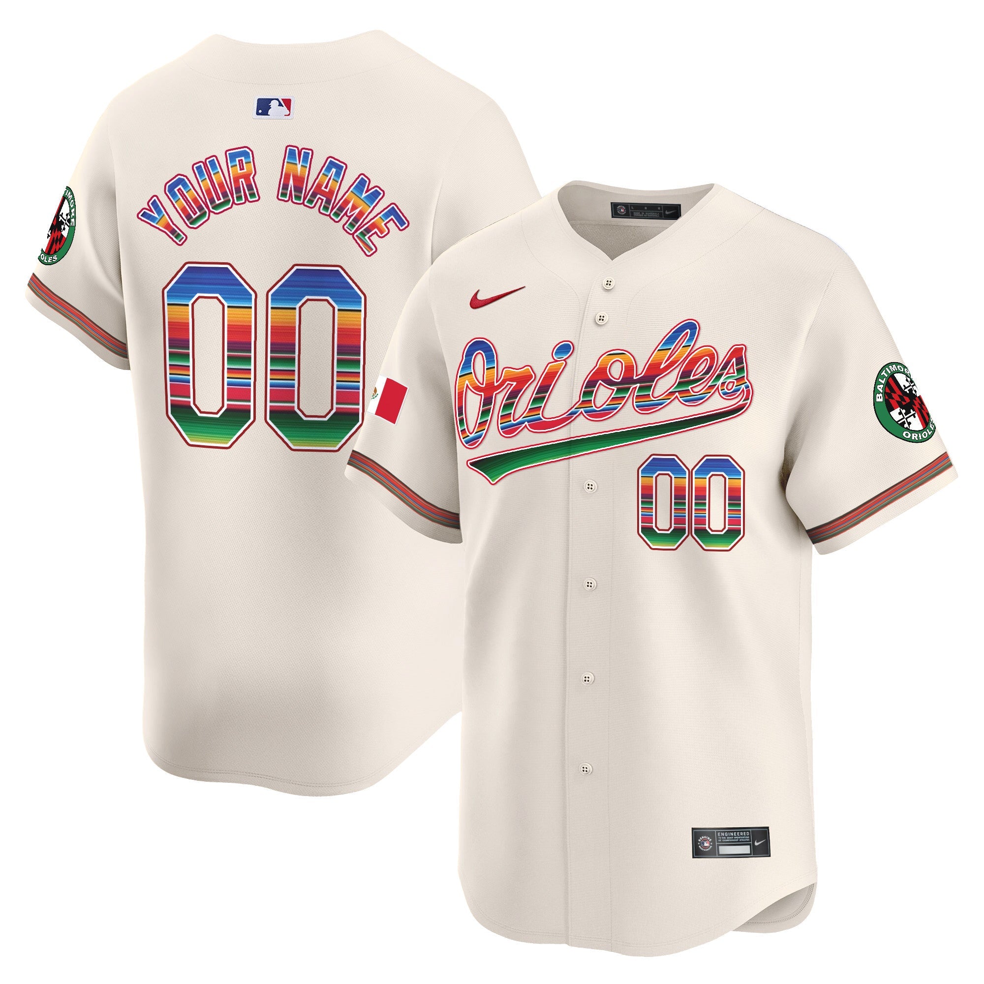 Baltimore Mexico Vapor Premier Limited Custom Jersey