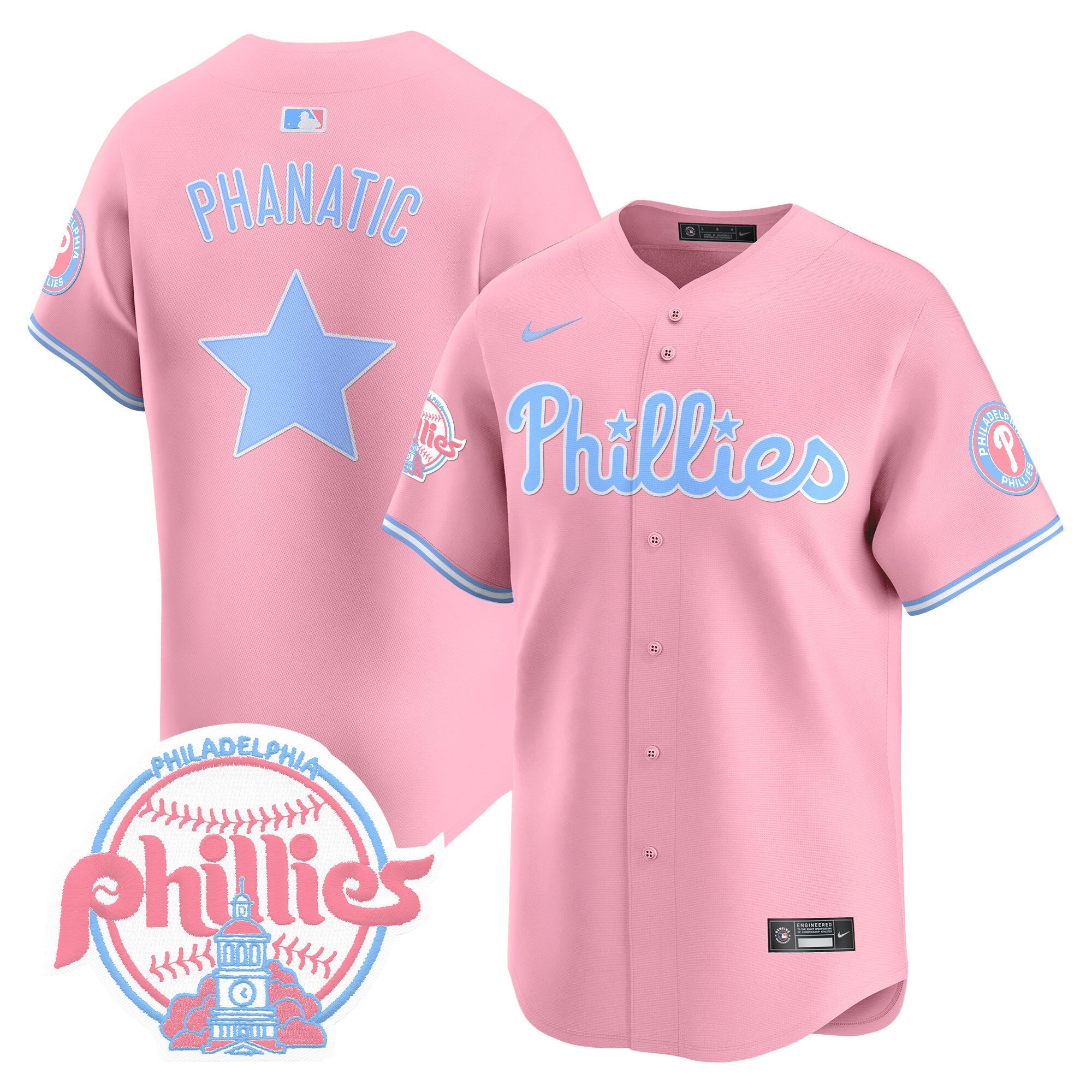 Unisex Bubblegum Pink Vapor Premier Limited Jersey V2