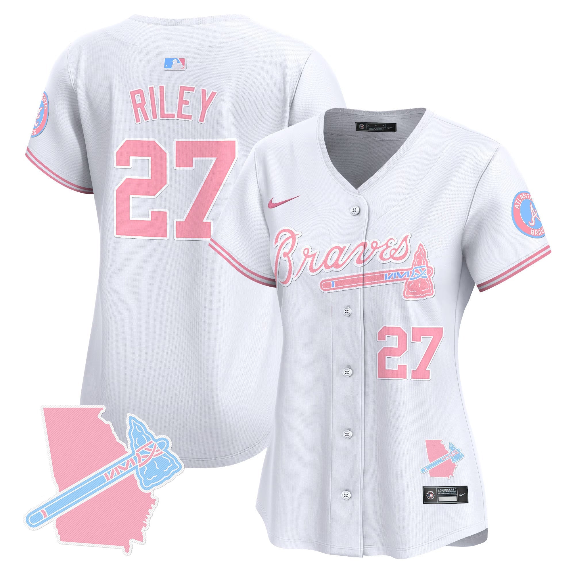 Women’s Atlanta Bubblegum Pink Vapor Premier Limited Jersey