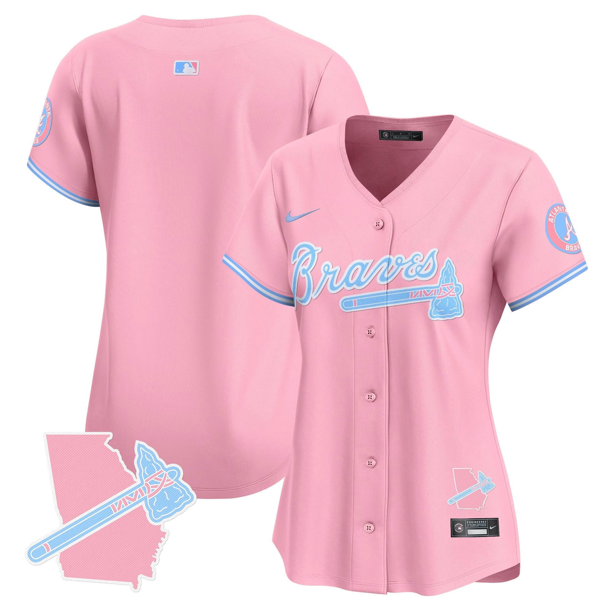 Women’s Atlanta Bubblegum Pink Vapor Premier Limited Jersey