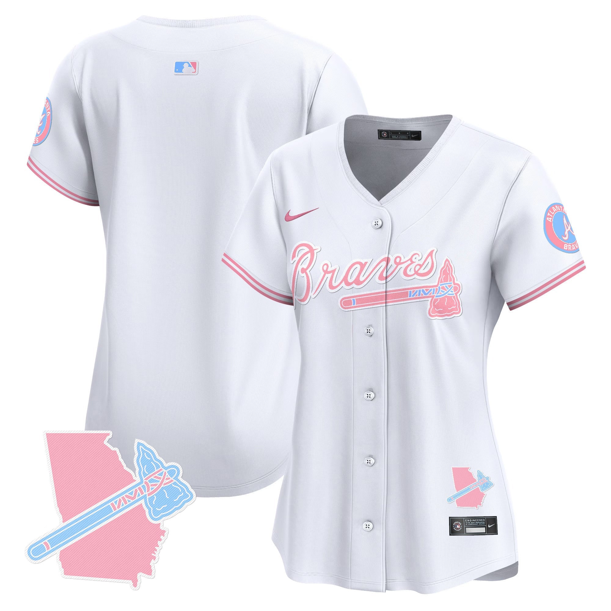 Women’s Atlanta Bubblegum Pink Vapor Premier Limited Jersey