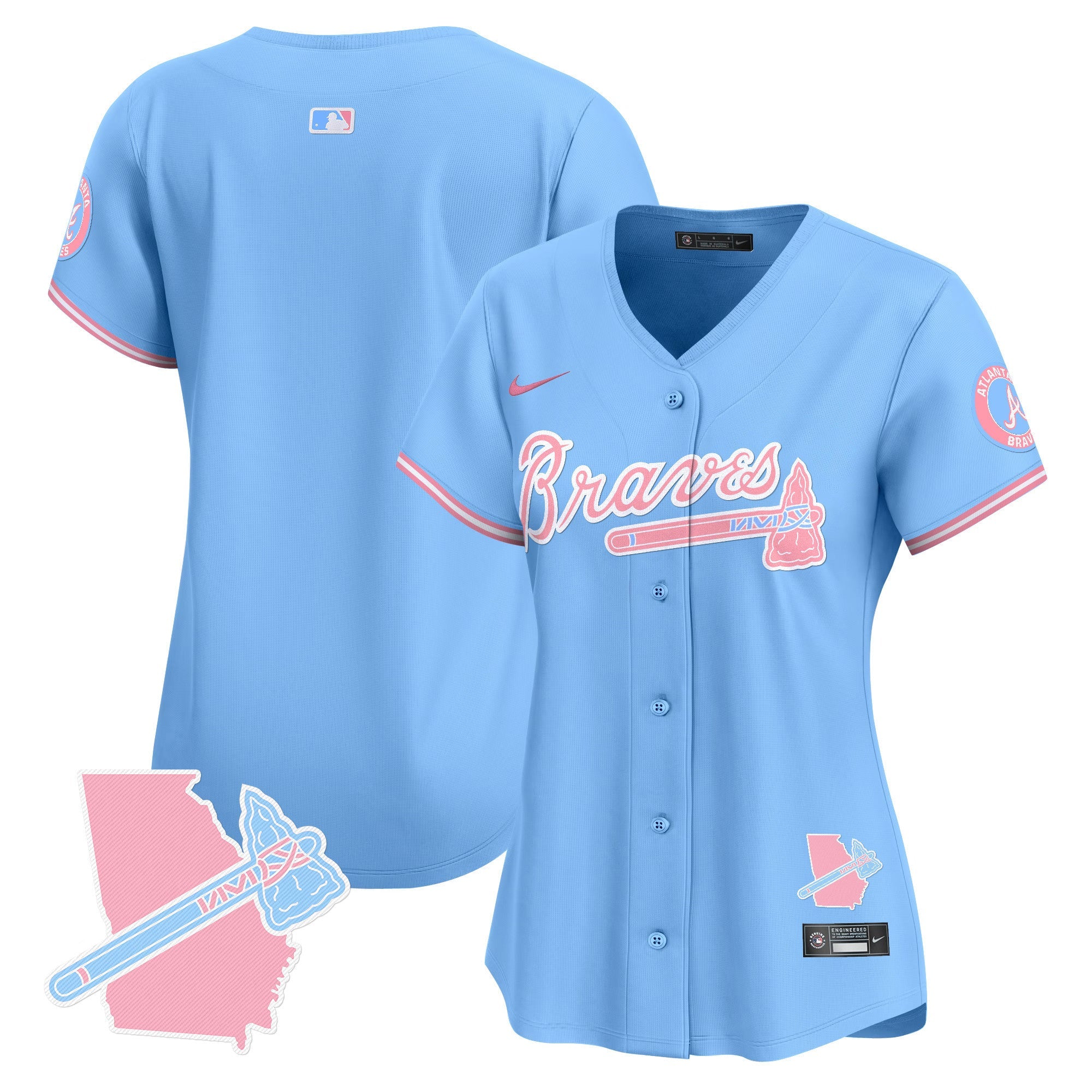 Women’s Atlanta Bubblegum Pink Vapor Premier Limited Jersey