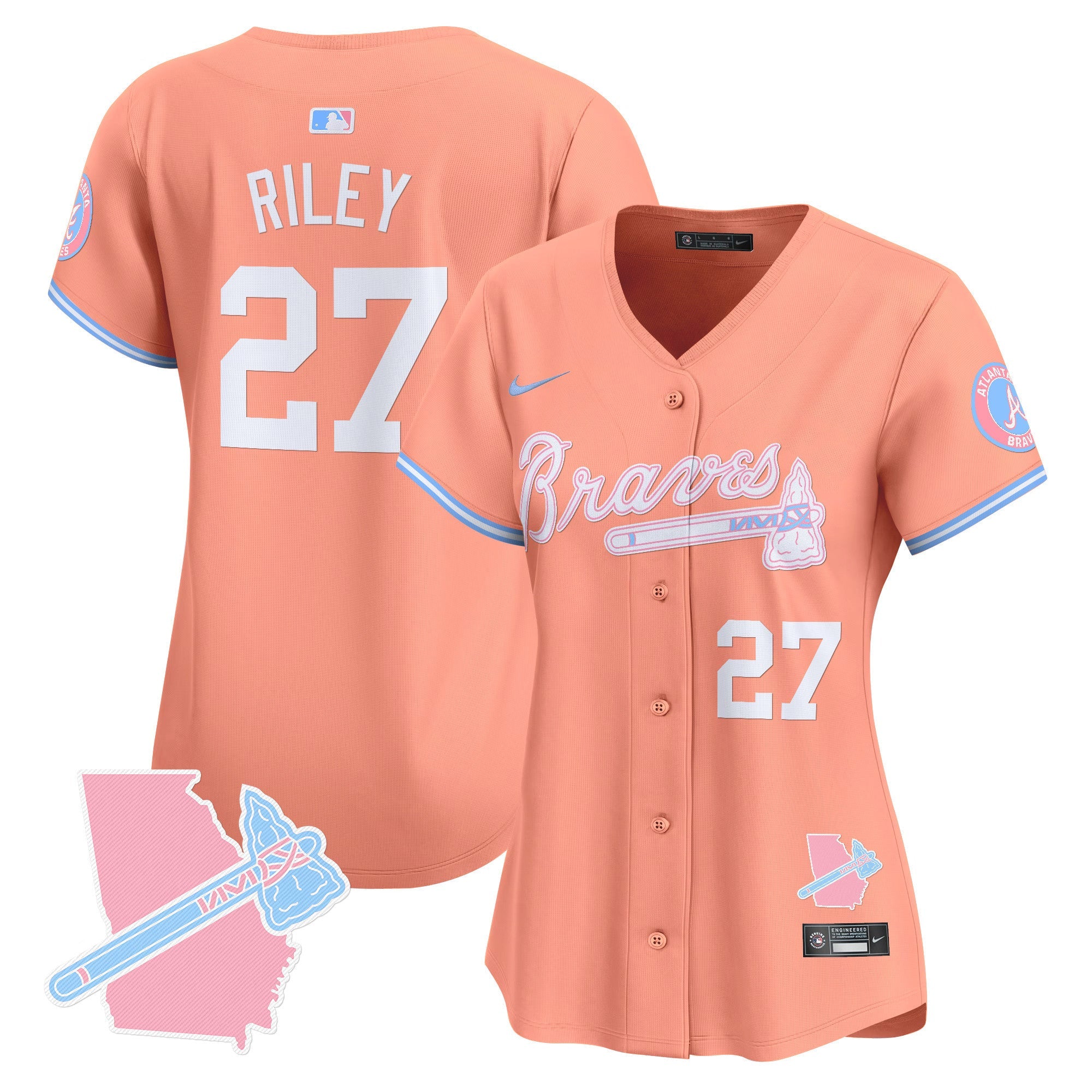 Women’s Atlanta Bubblegum Pink Vapor Premier Limited Jersey